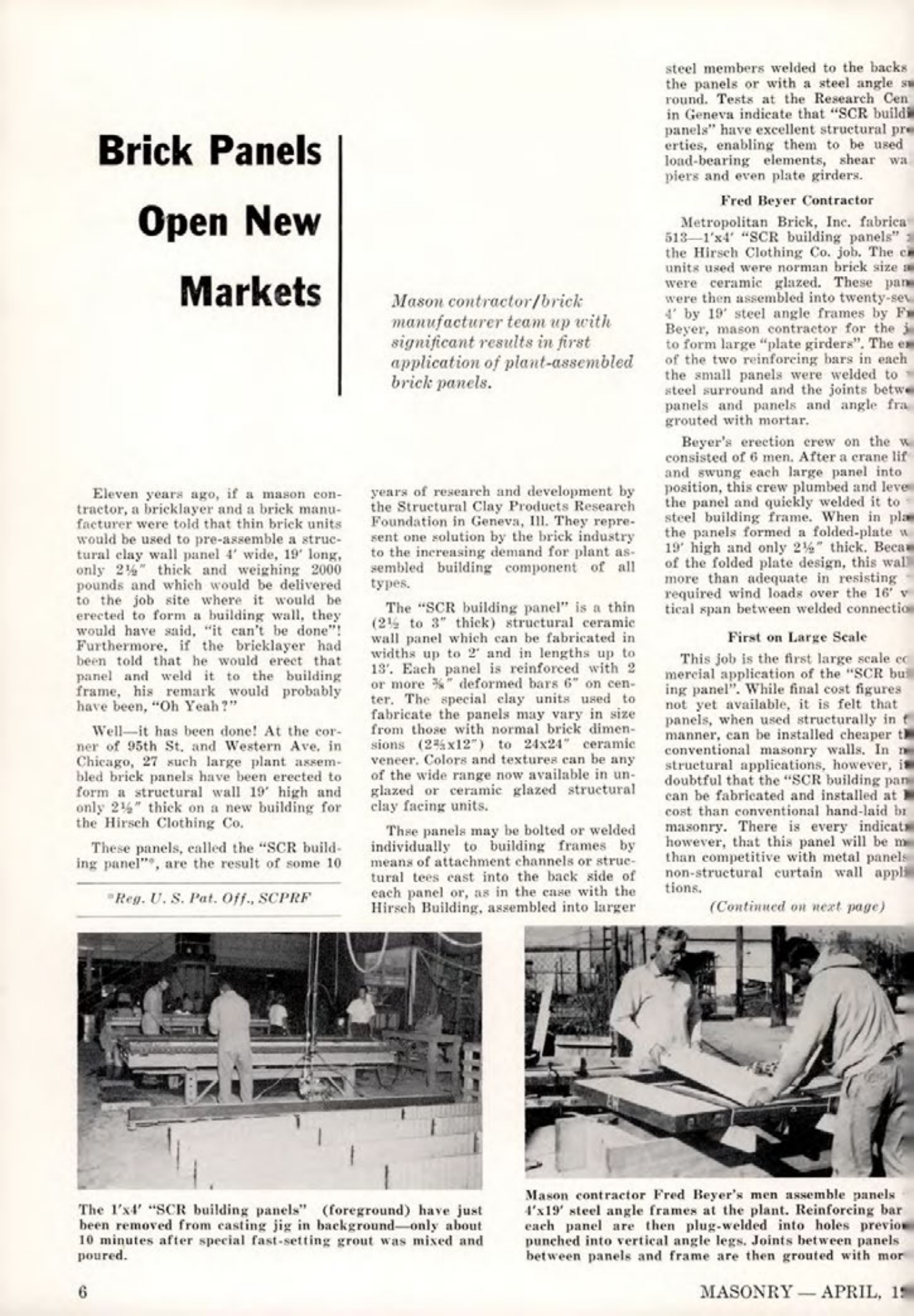 Masonry Magazine April 1961 Page. 6