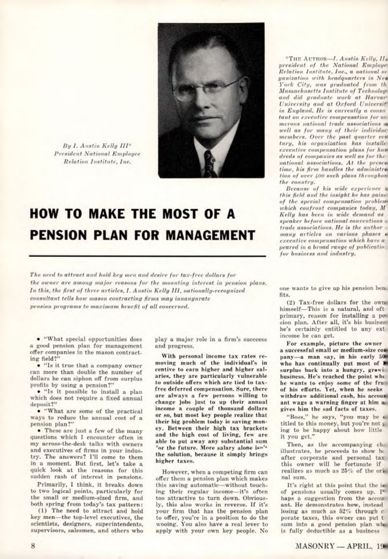 Masonry Magazine April 1961 Page. 8
