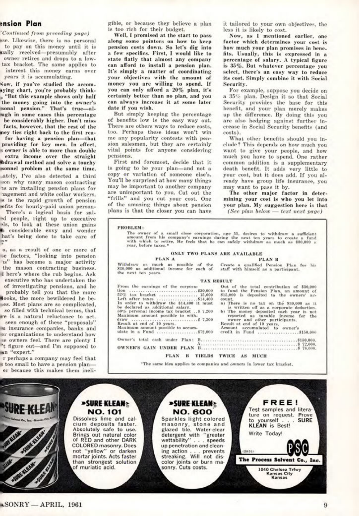 Masonry Magazine April 1961 Page. 9