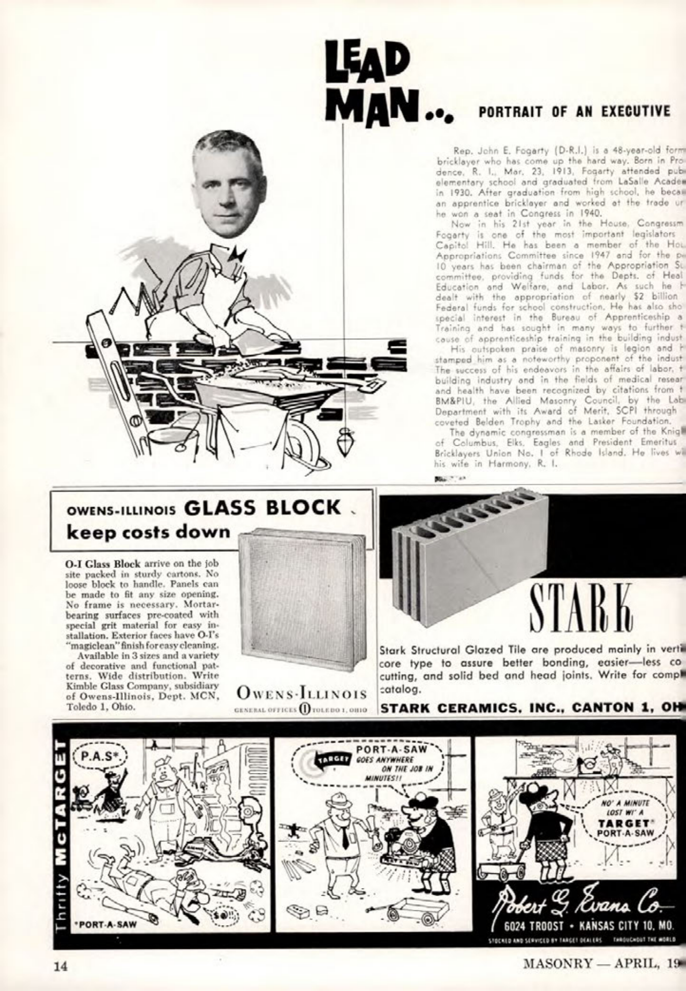 Masonry Magazine April 1961 Page. 14