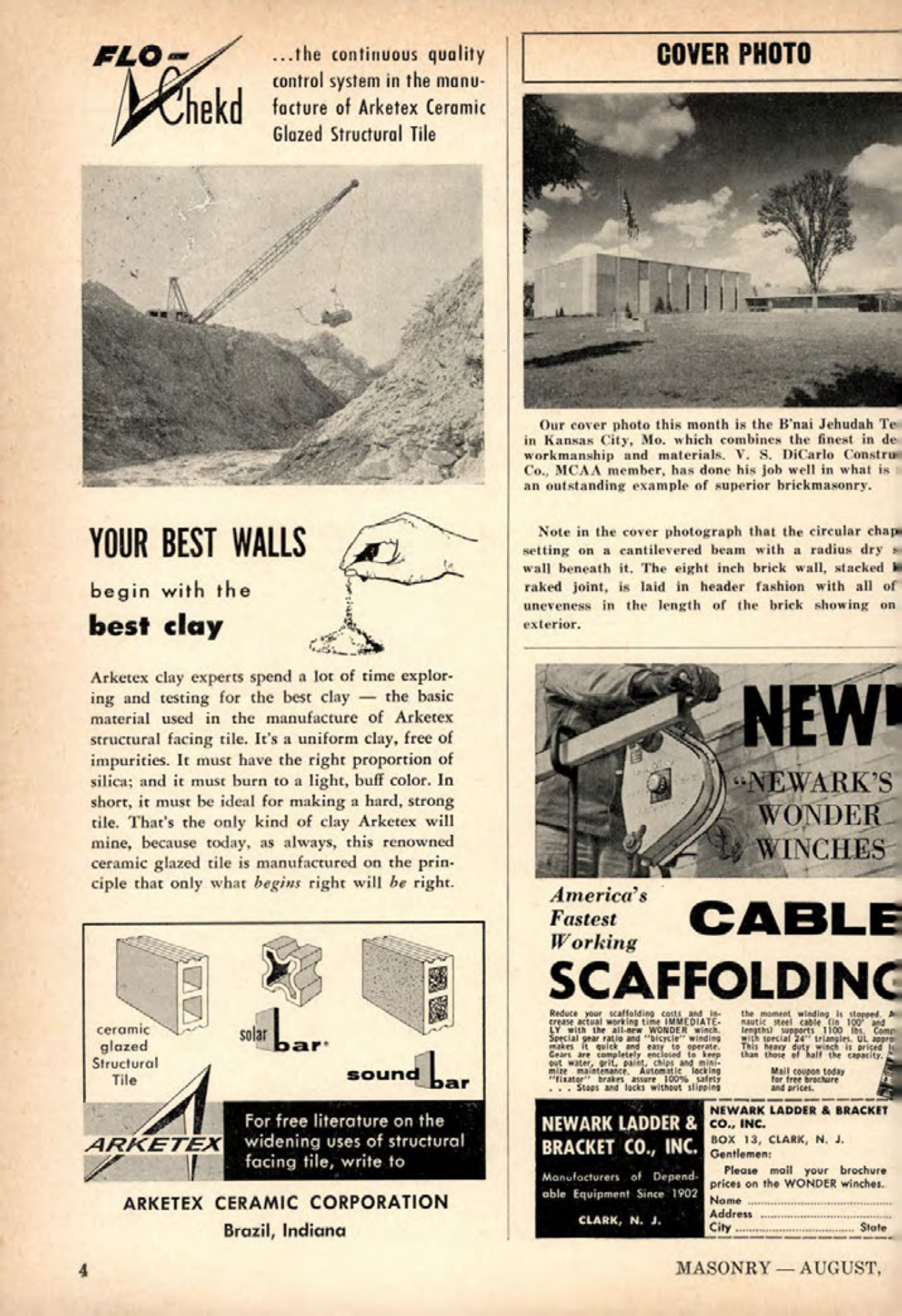 Masonry Magazine August 1961 Page. 4