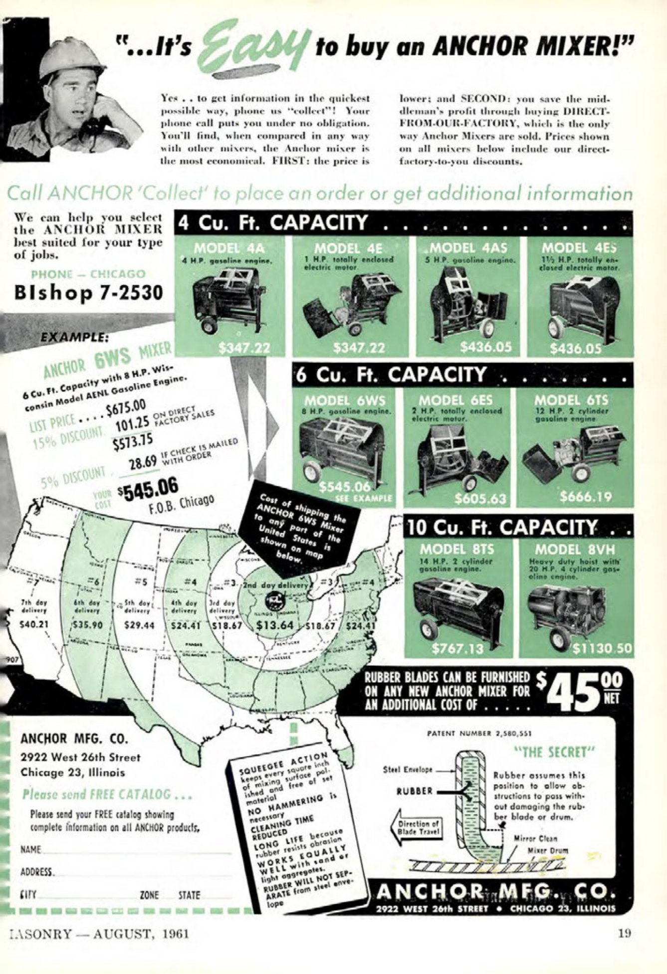 Masonry Magazine August 1961 Page. 19