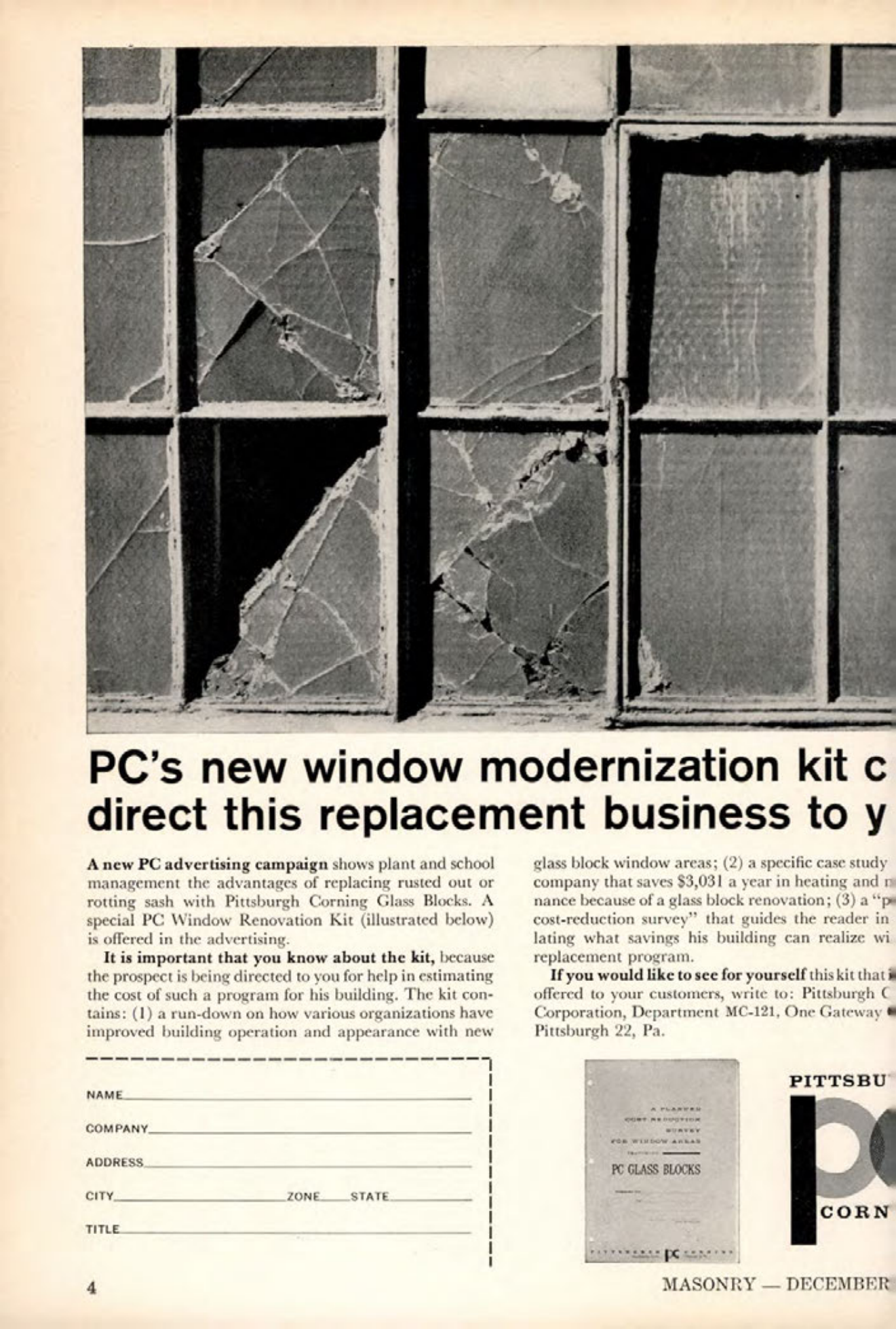 Masonry Magazine December 1961 Page. 4