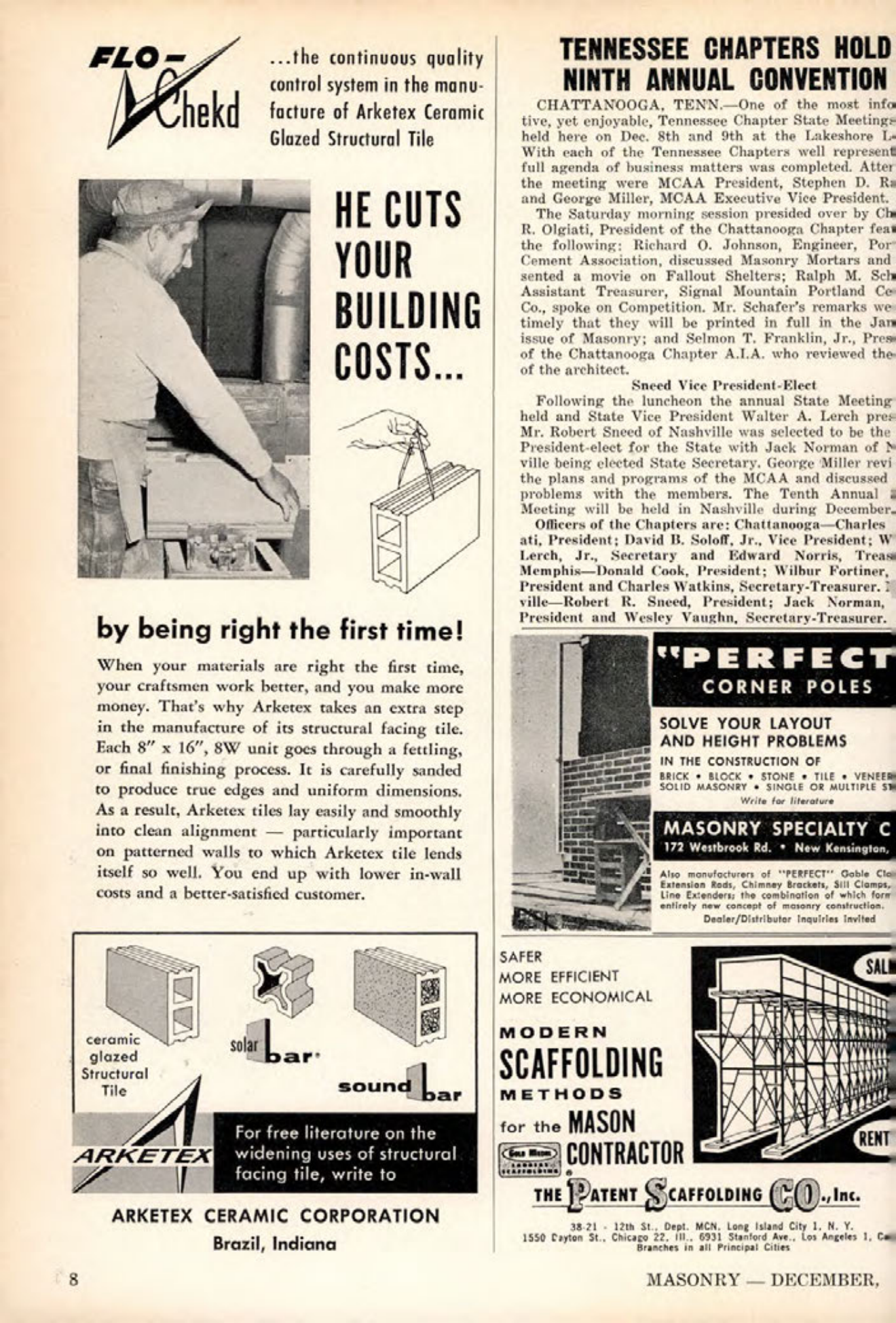 Masonry Magazine December 1961 Page. 8