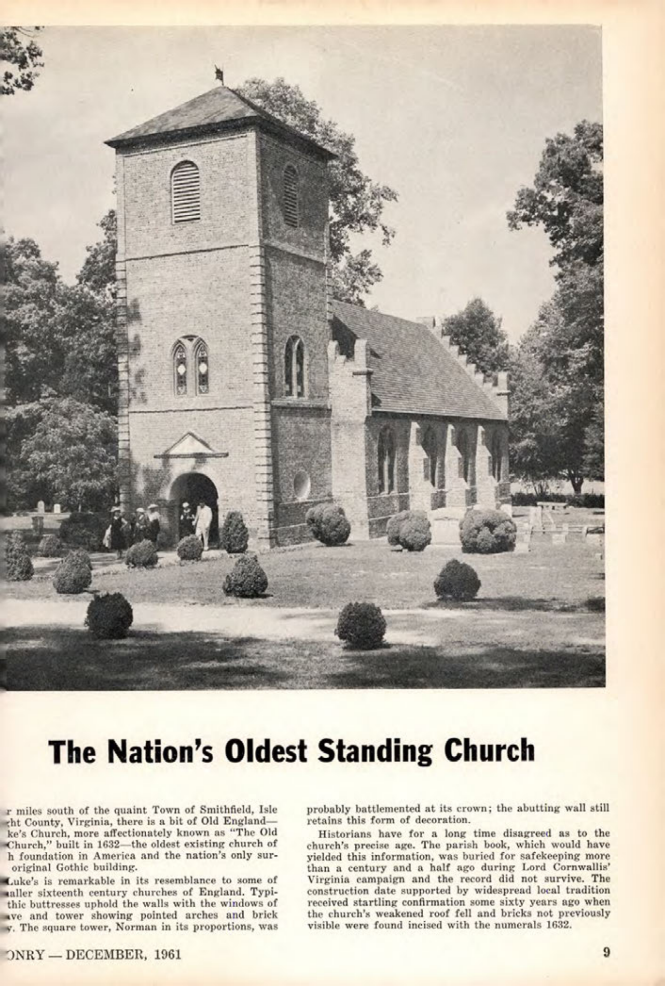 Masonry Magazine December 1961 Page. 9