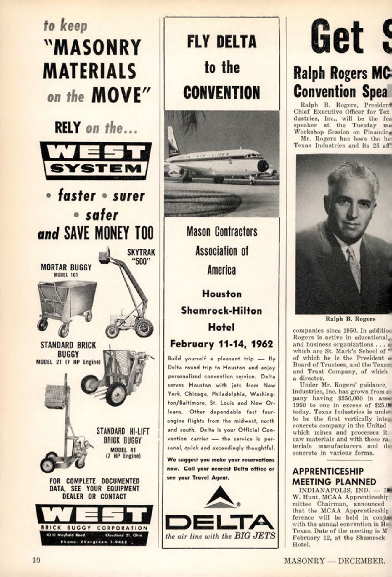 Masonry Magazine December 1961 Page. 10