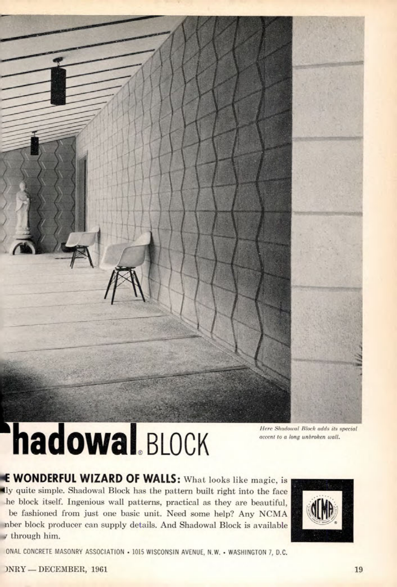 Masonry Magazine December 1961 Page. 19