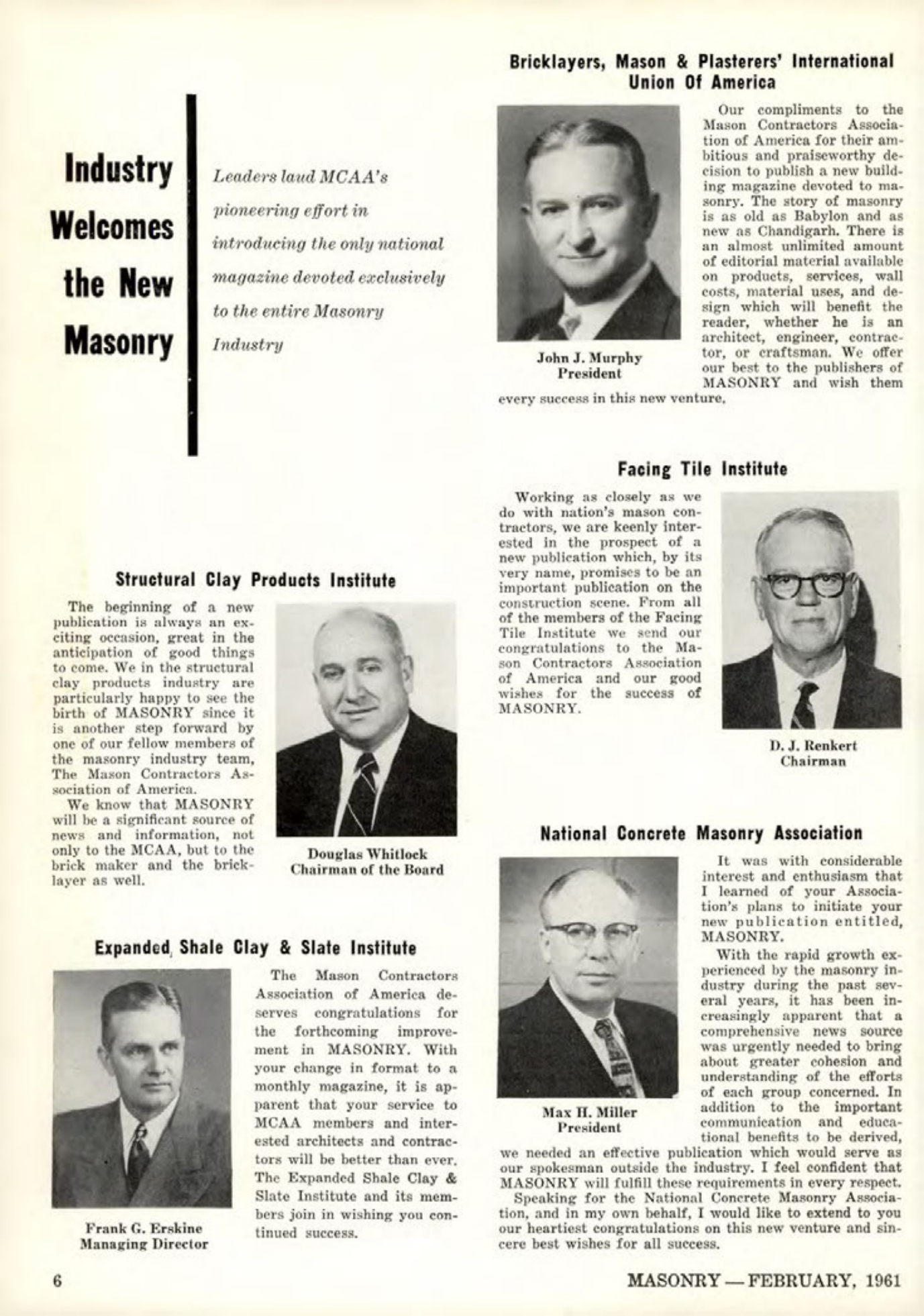 Masonry Magazine February 1961 Page. 8