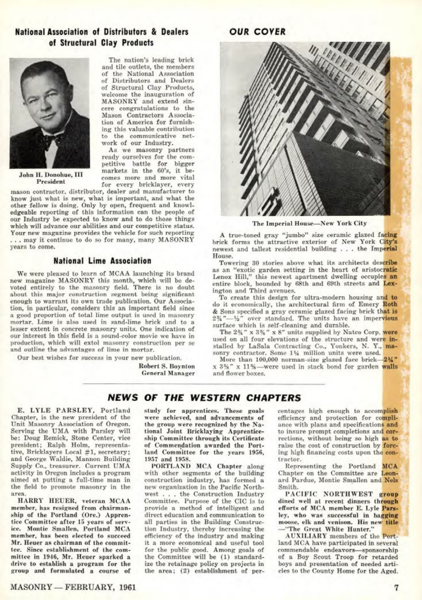 Masonry Magazine February 1961 Page. 9