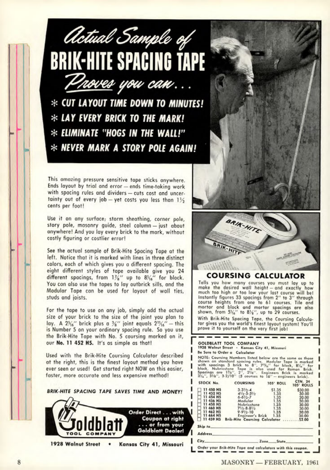 Masonry Magazine February 1961 Page. 10