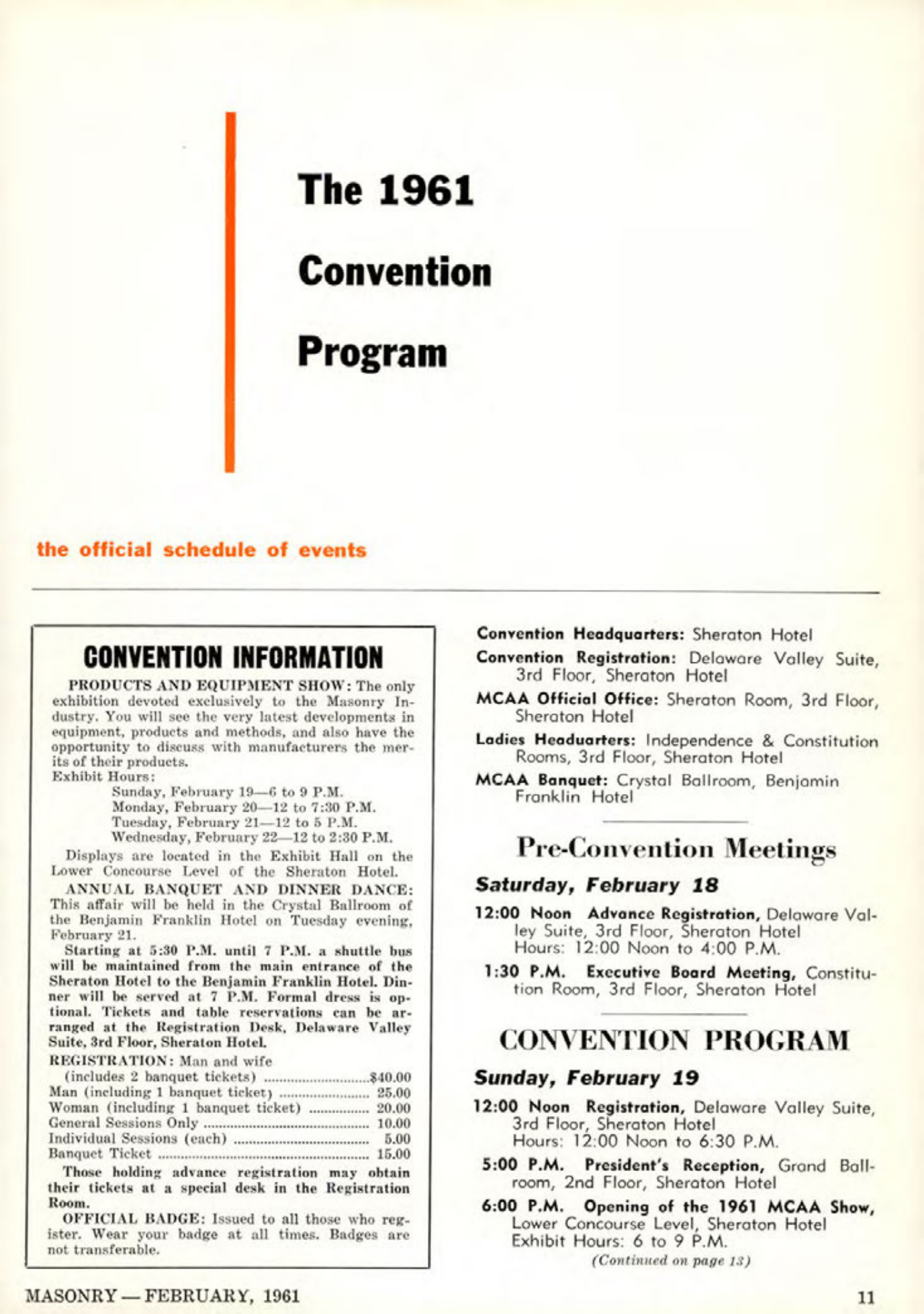 Masonry Magazine February 1961 Page. 13