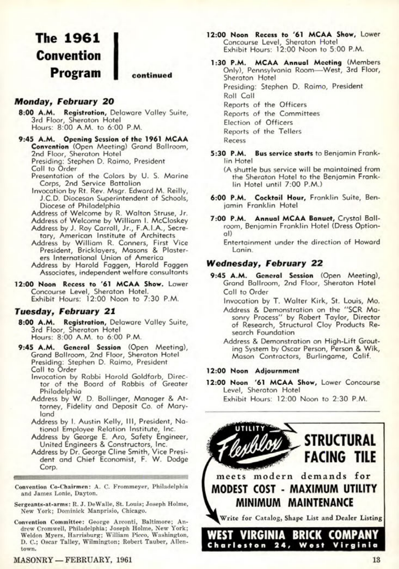 Masonry Magazine February 1961 Page. 15
