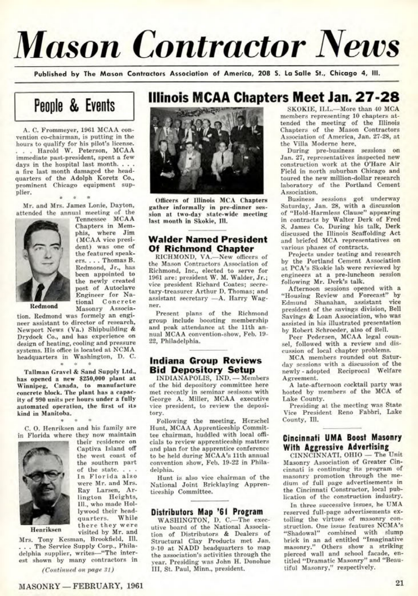 Masonry Magazine February 1961 Page. 23