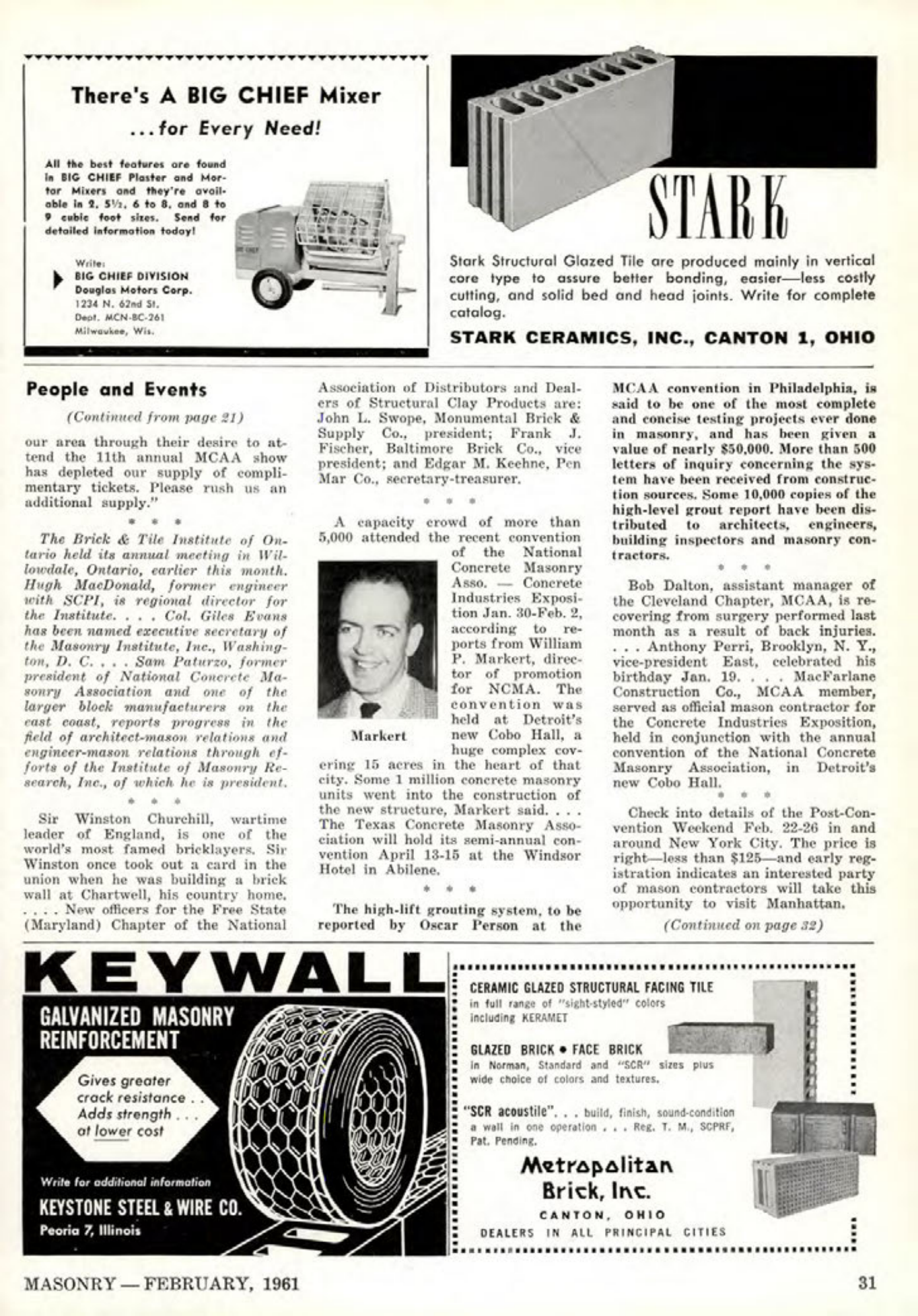 Masonry Magazine February 1961 Page. 33