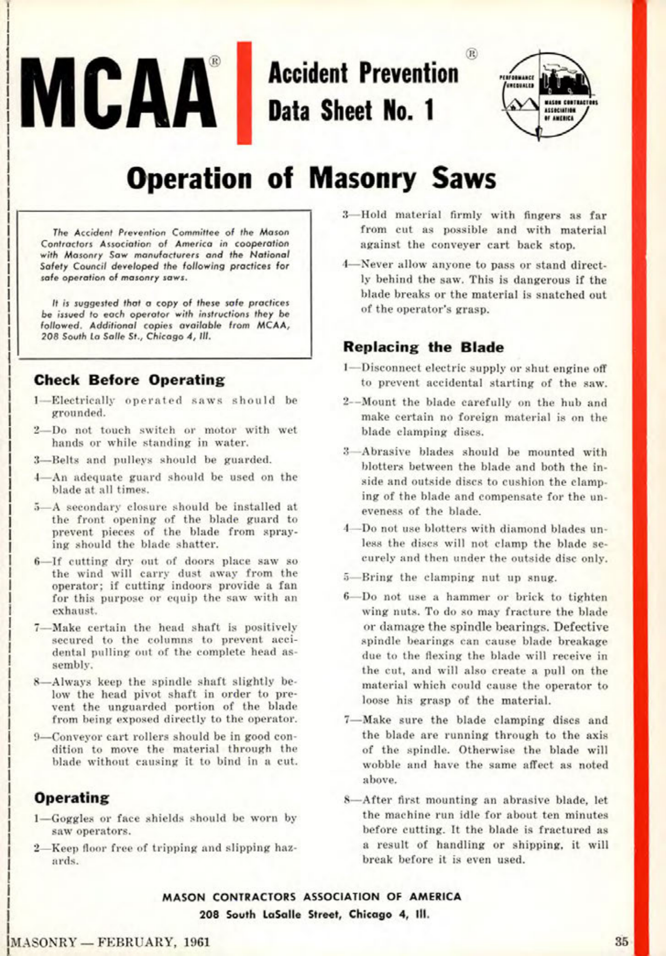 Masonry Magazine February 1961 Page. 37