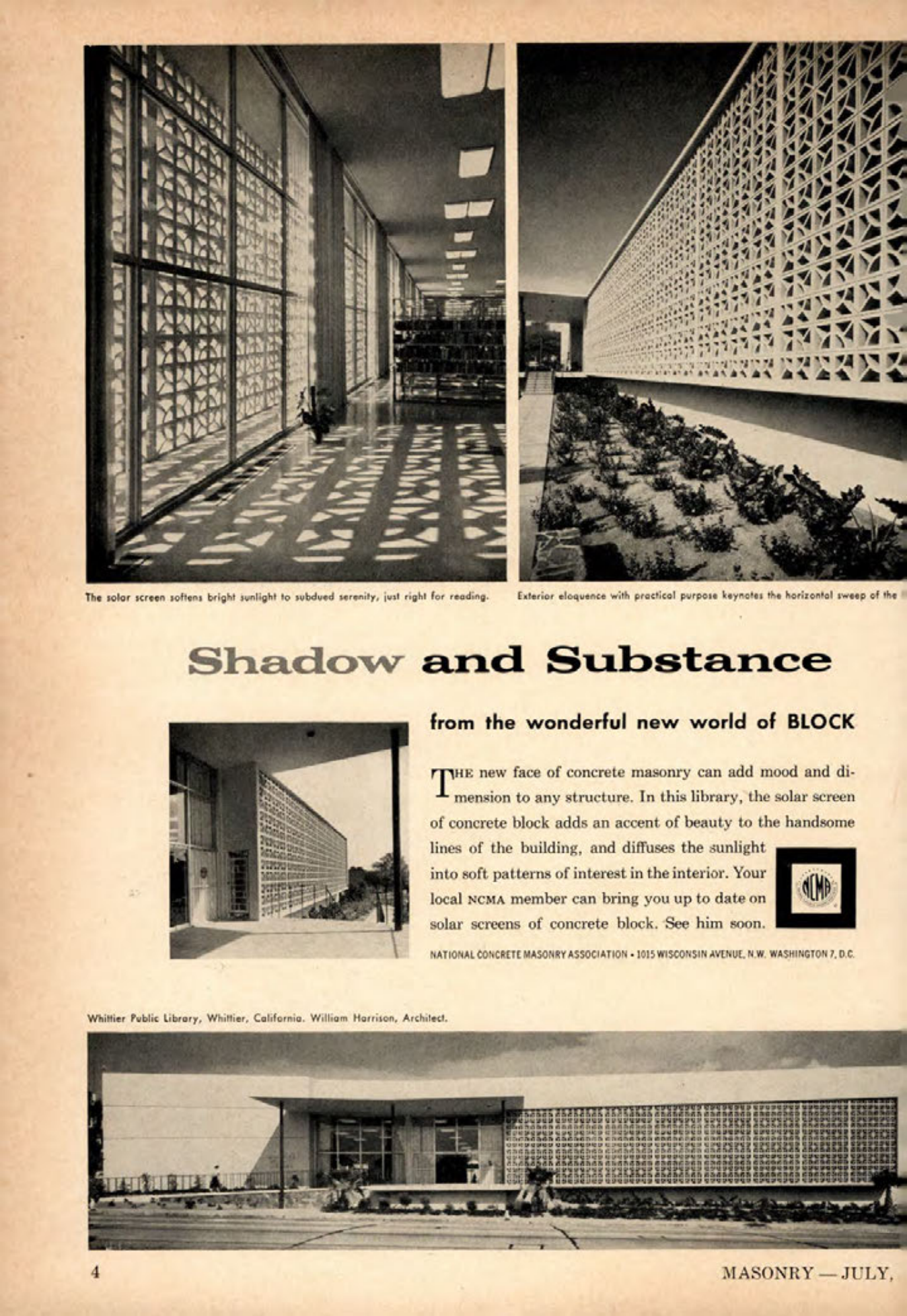 Masonry Magazine July 1961 Page. 4