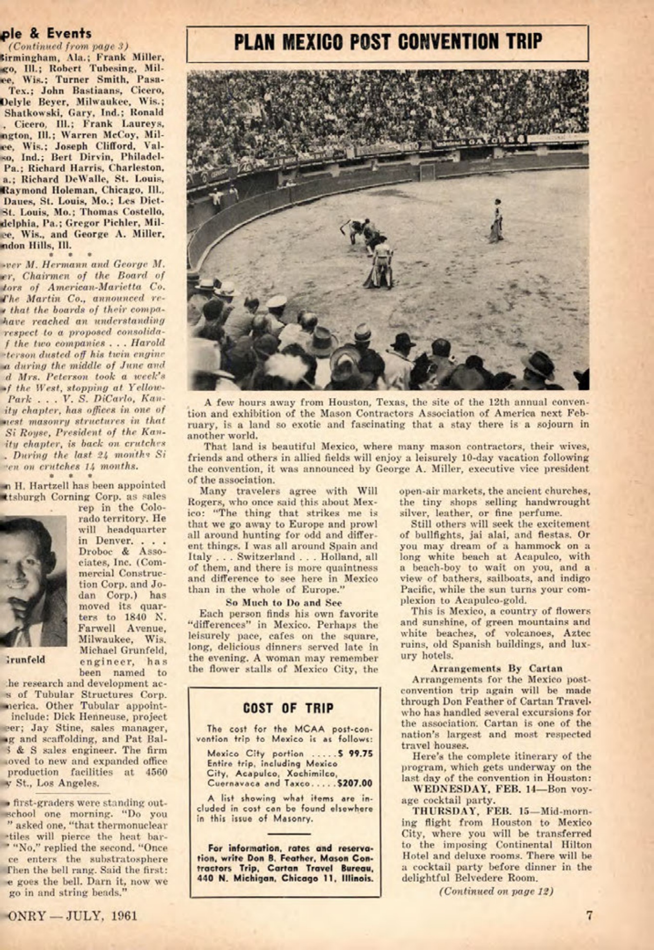 Masonry Magazine July 1961 Page. 7