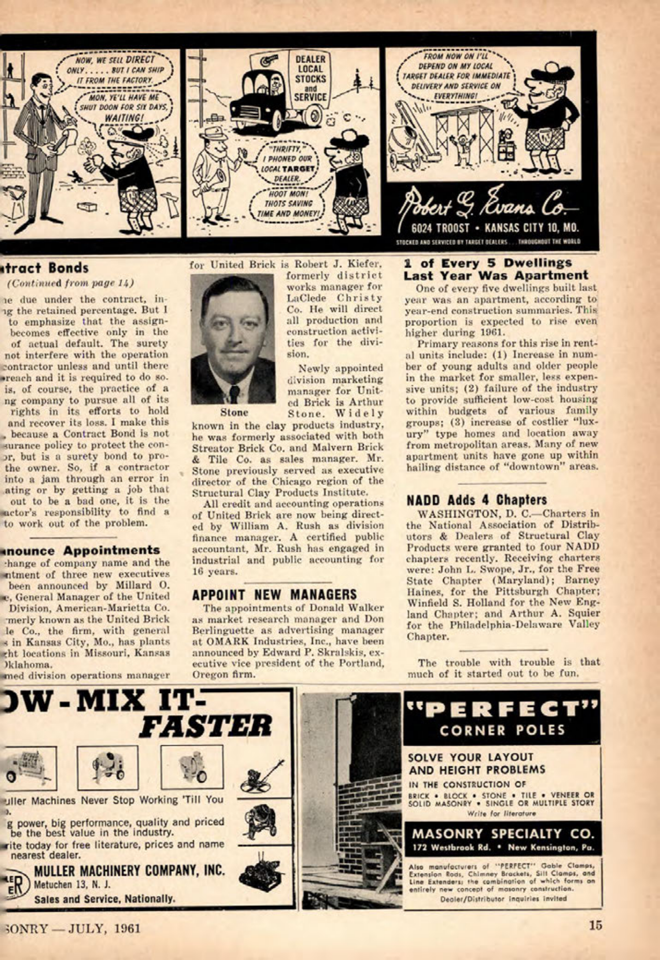 Masonry Magazine July 1961 Page. 15