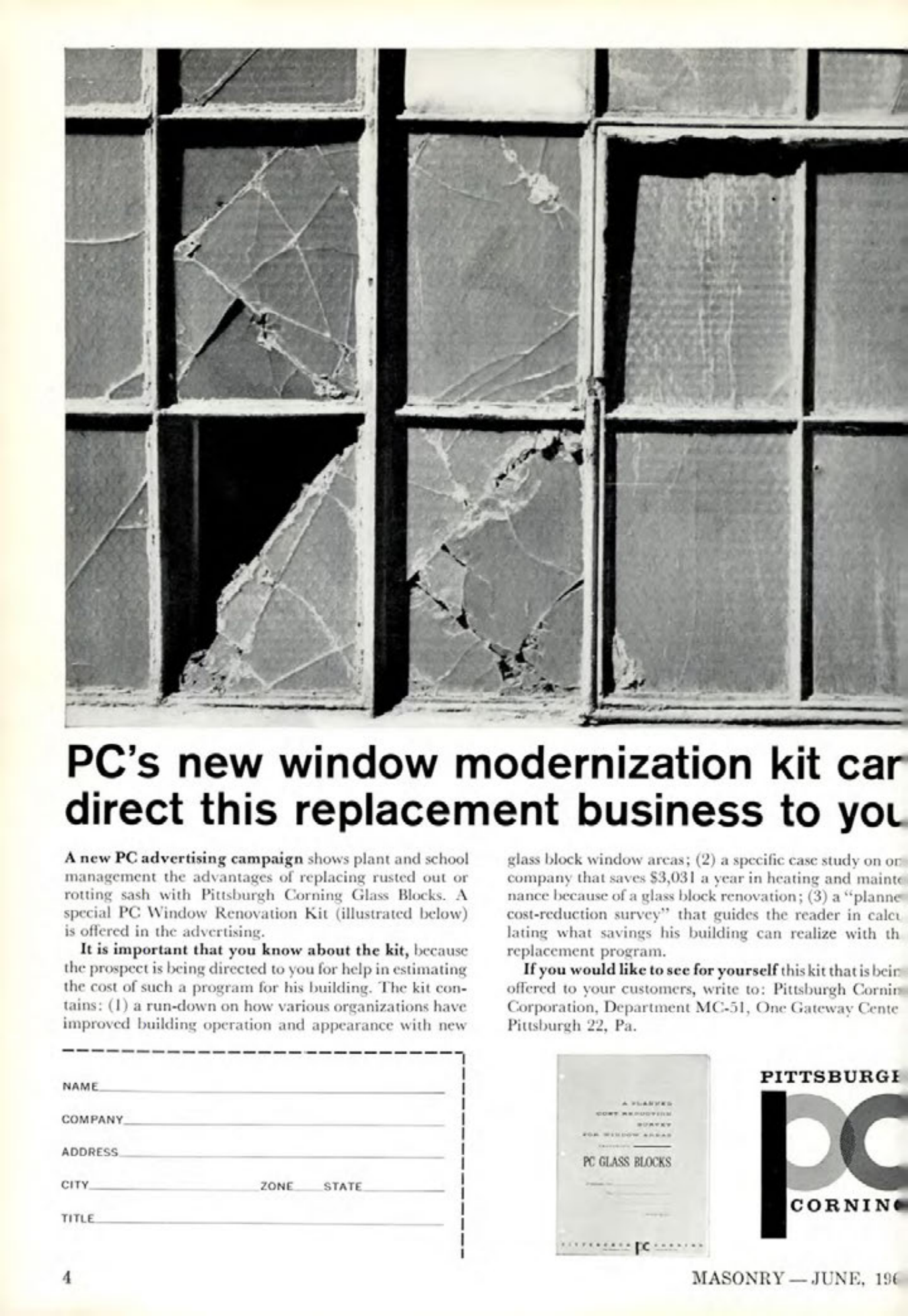 Masonry Magazine June 1961 Page. 4