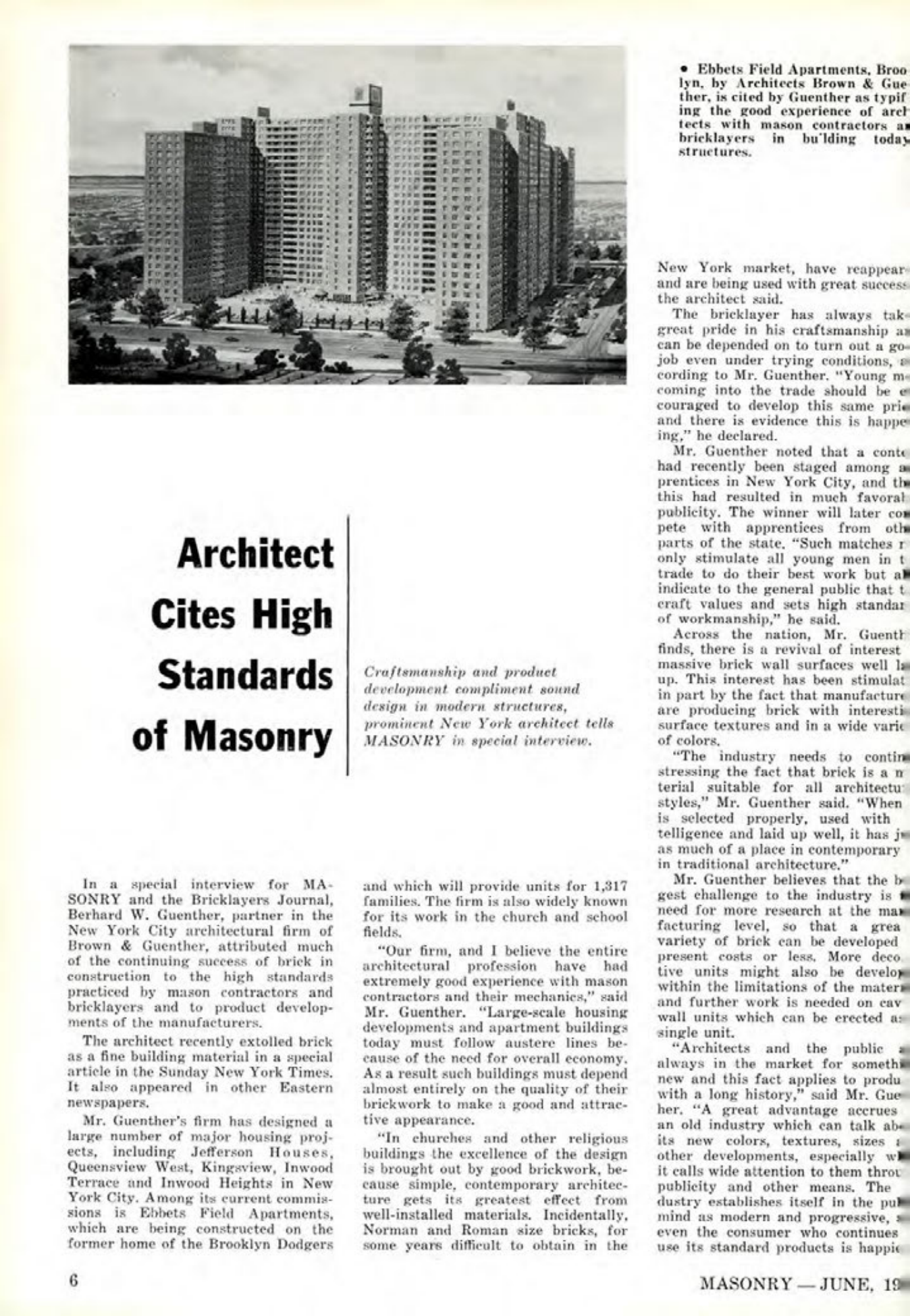 Masonry Magazine June 1961 Page. 6