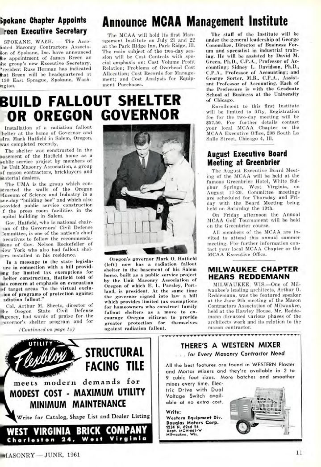 Masonry Magazine June 1961 Page. 11