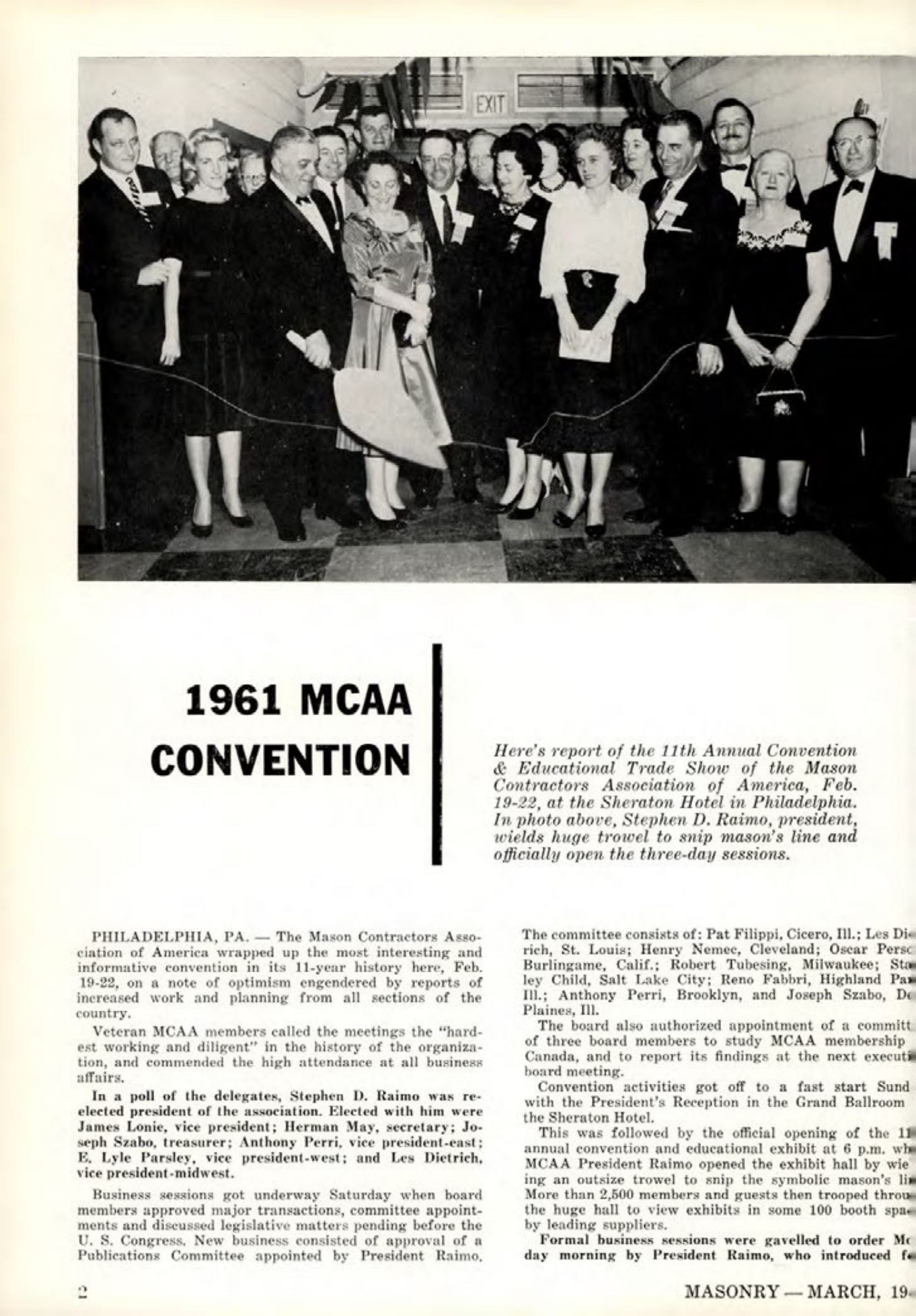 Masonry Magazine March 1961 Page. 4