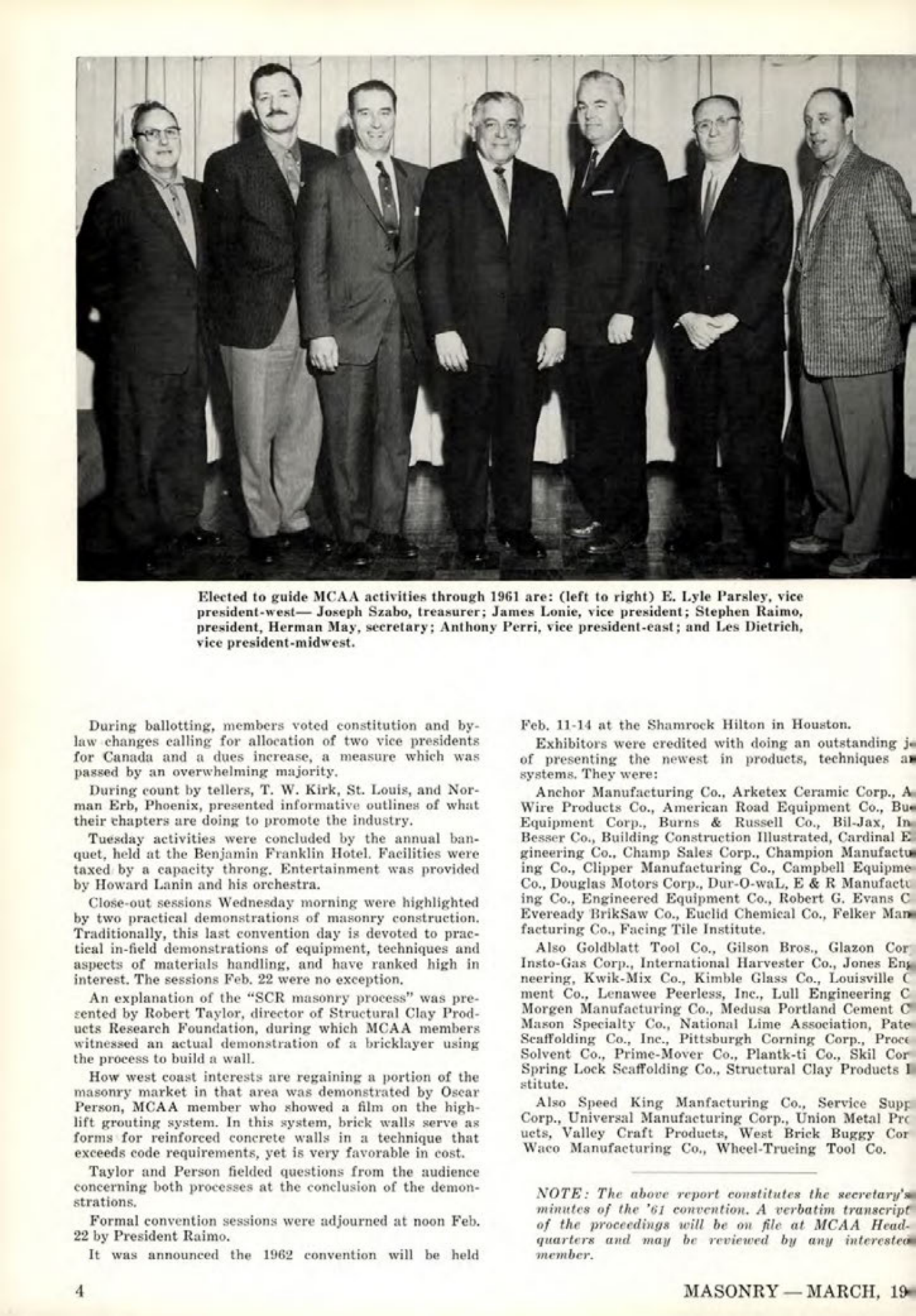Masonry Magazine March 1961 Page. 6