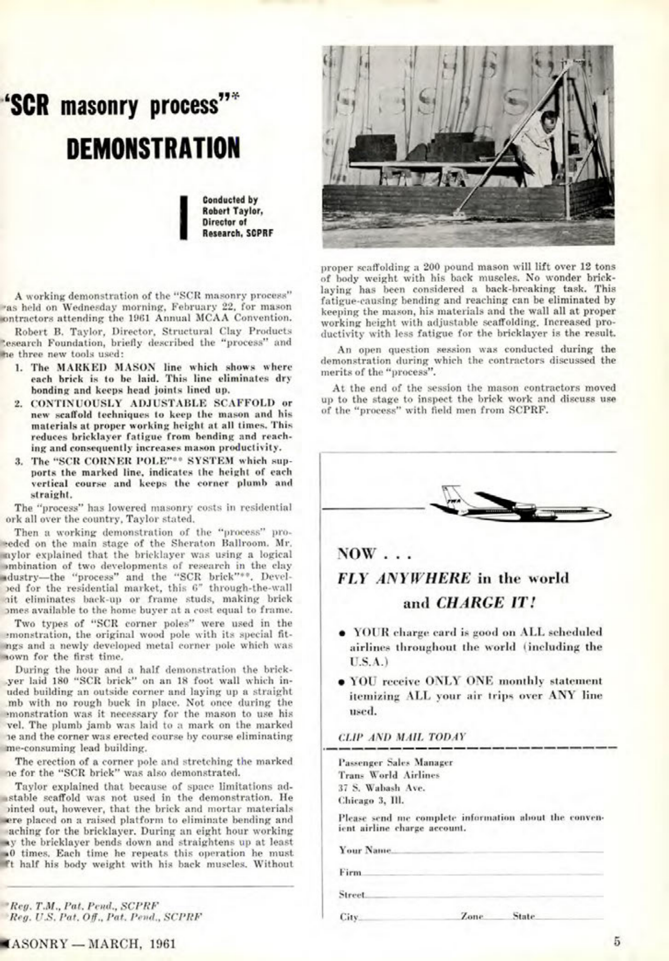 Masonry Magazine March 1961 Page. 7