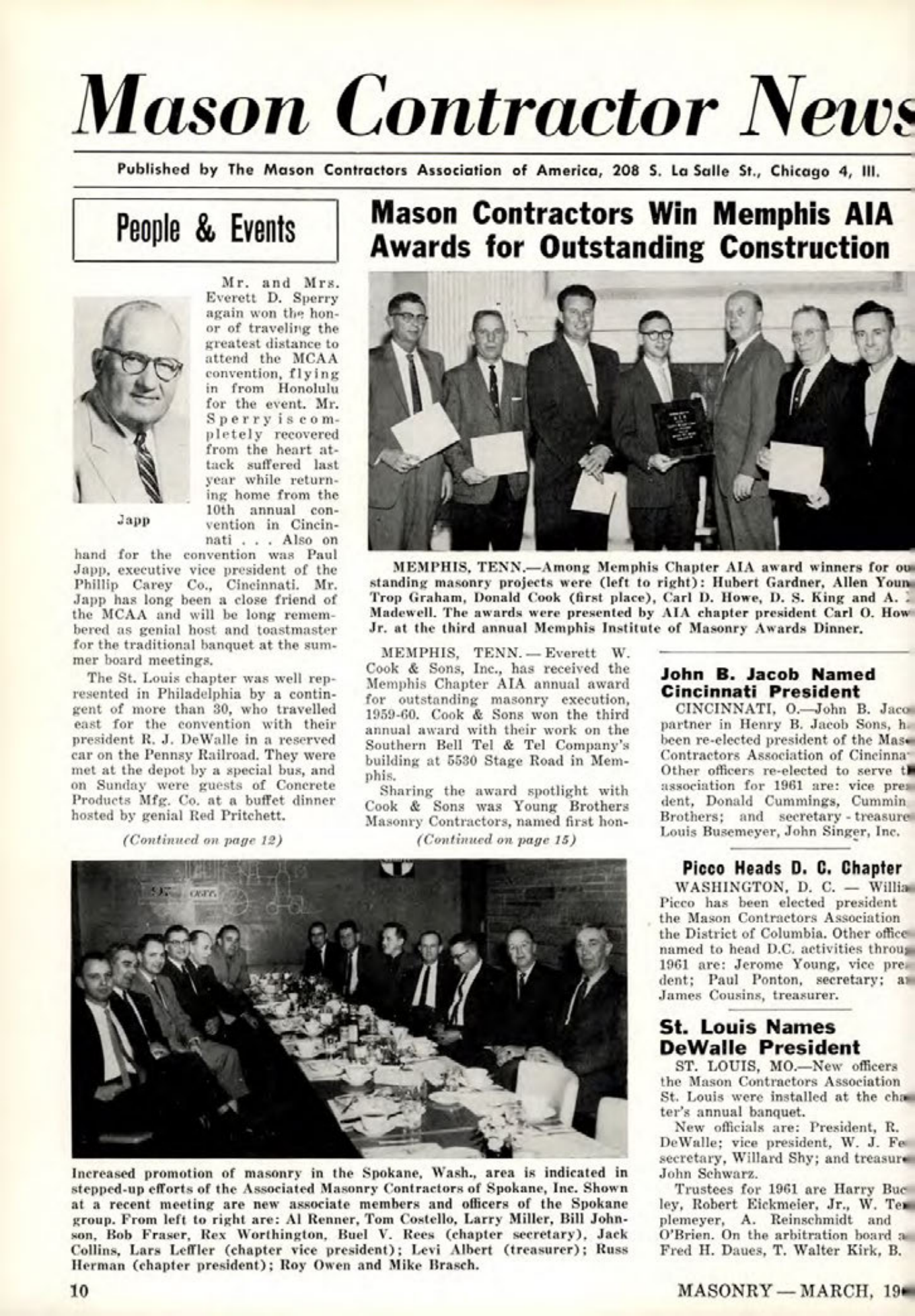 Masonry Magazine March 1961 Page. 12