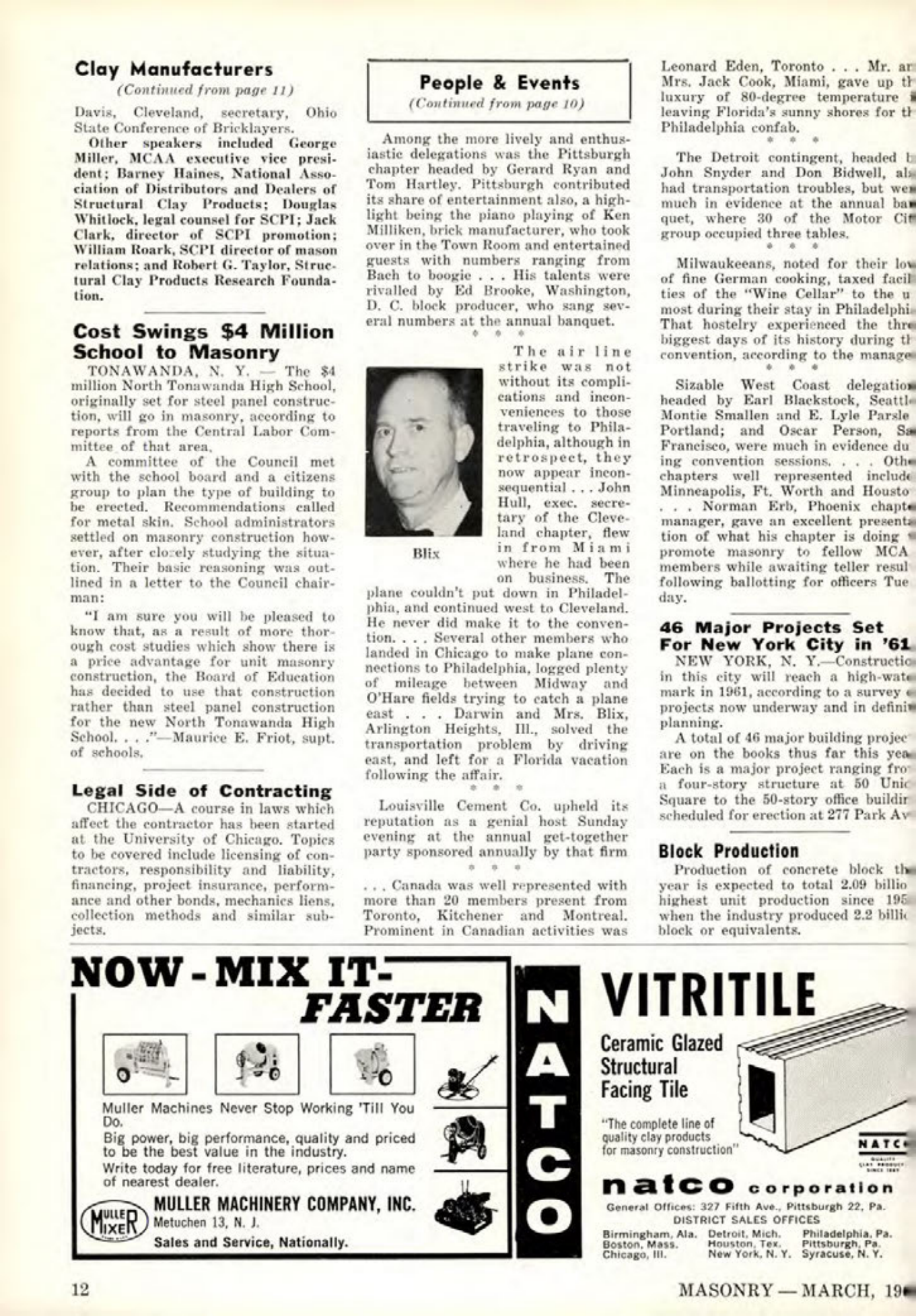 Masonry Magazine March 1961 Page. 14