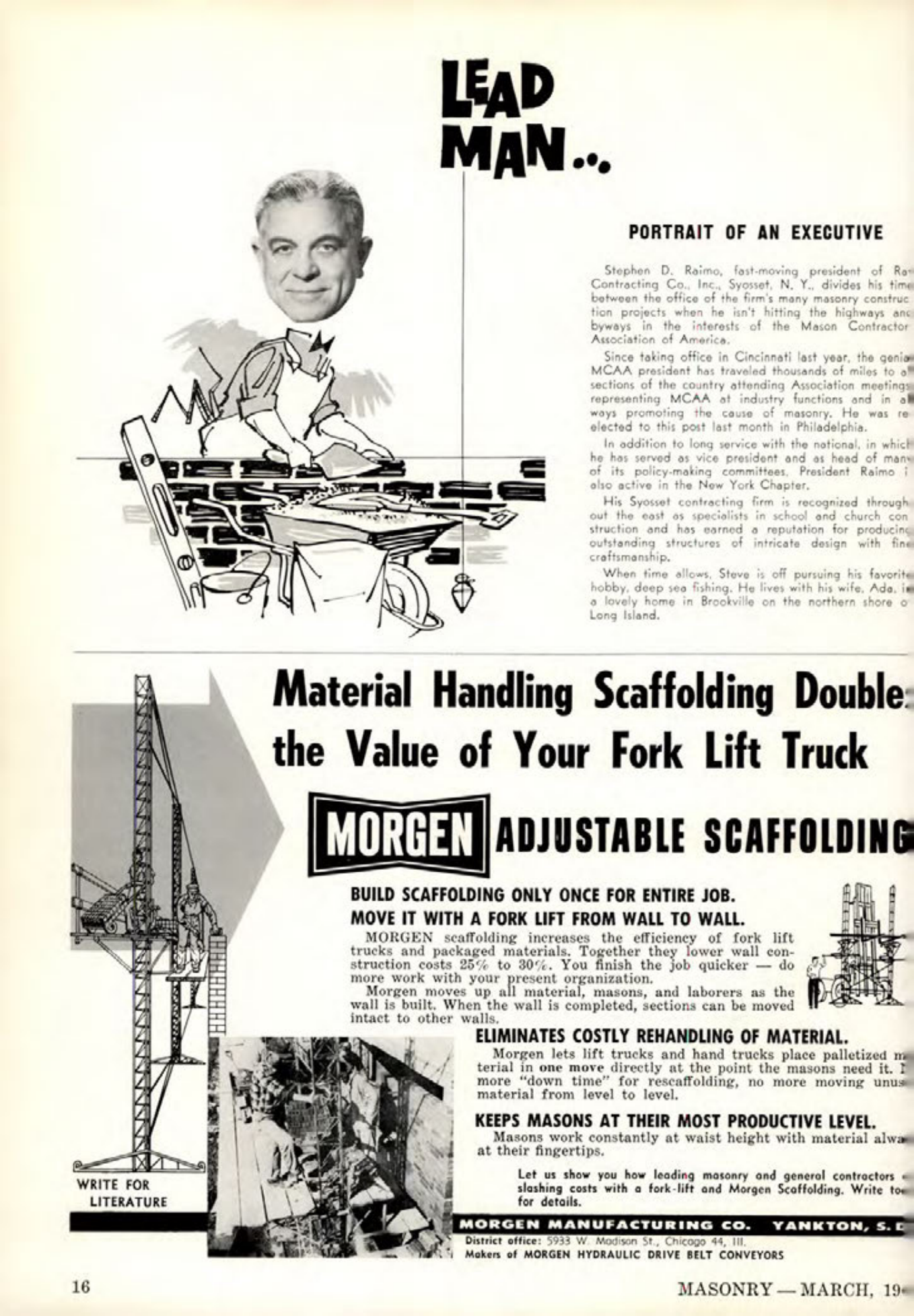Masonry Magazine March 1961 Page. 18