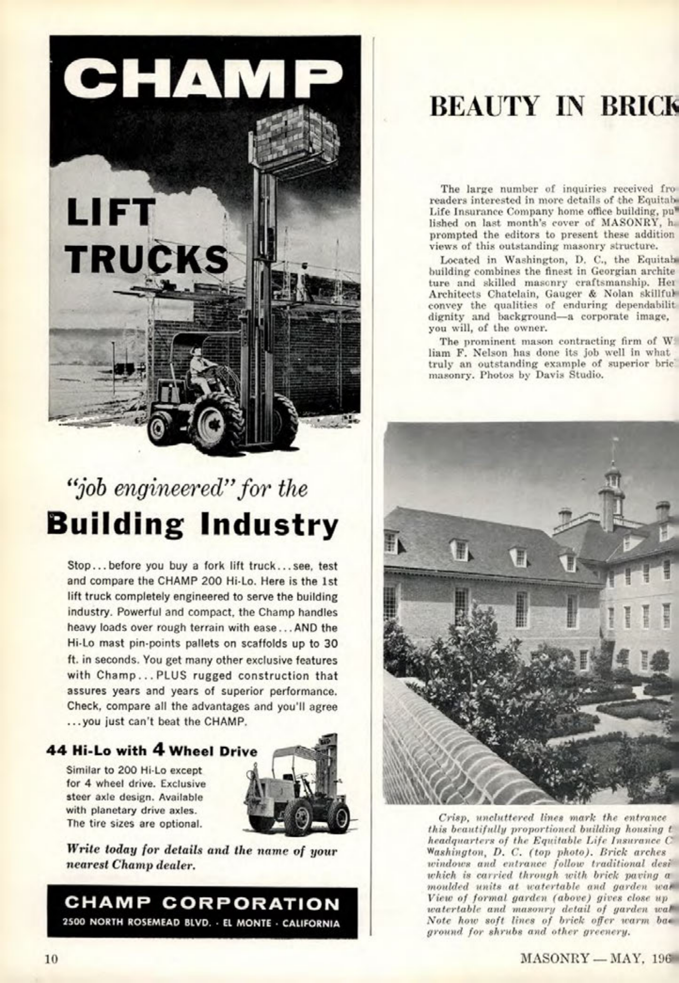 Masonry Magazine May 1961 Page. 10
