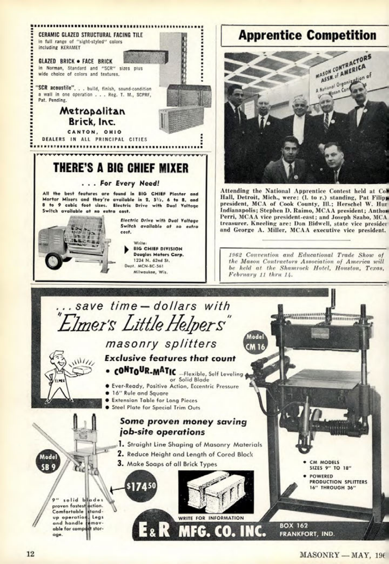Masonry Magazine May 1961 Page. 12