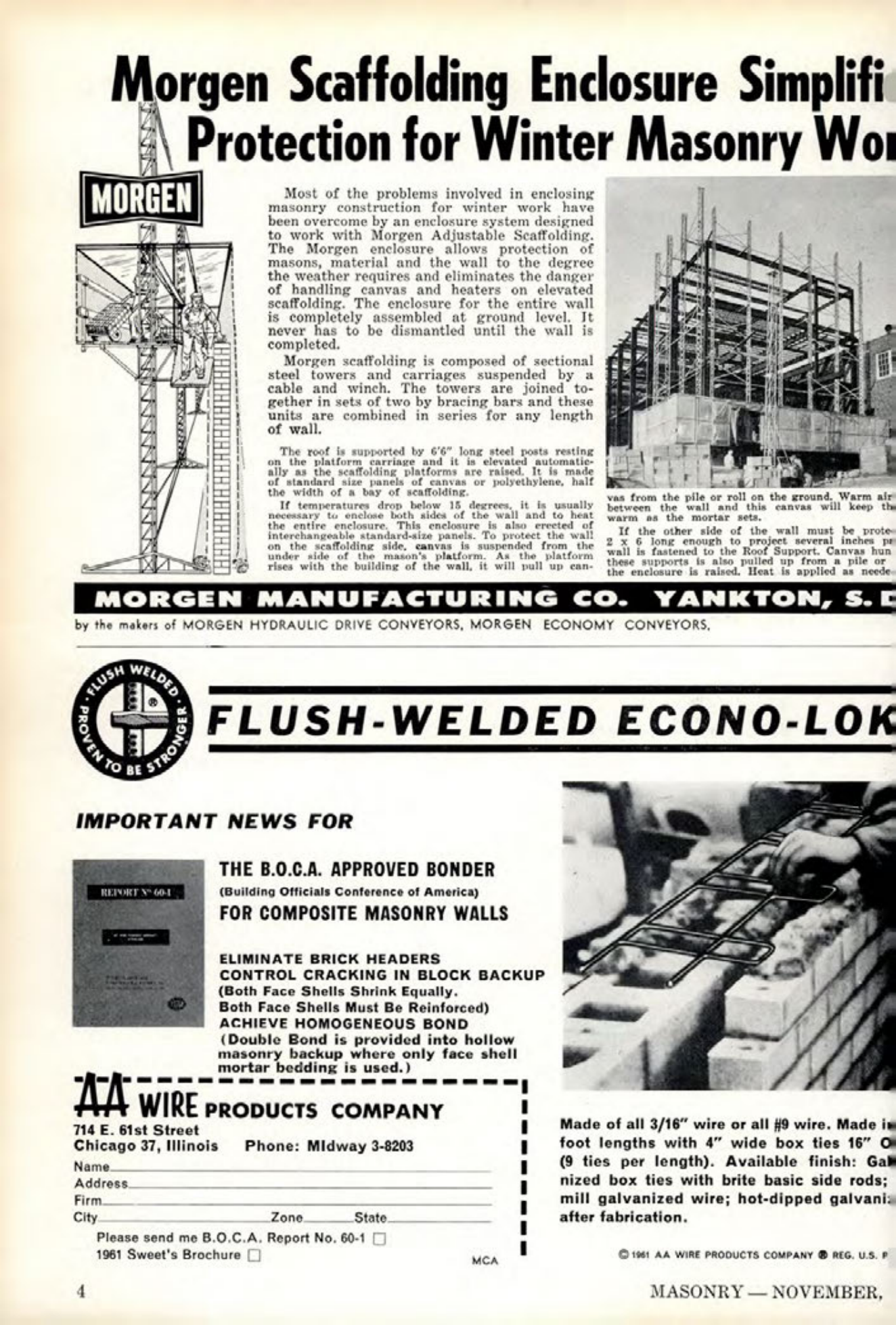 Masonry Magazine November 1961 Page. 4