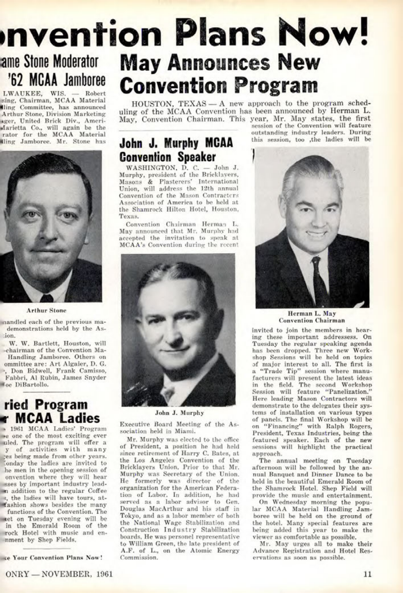 Masonry Magazine November 1961 Page. 11