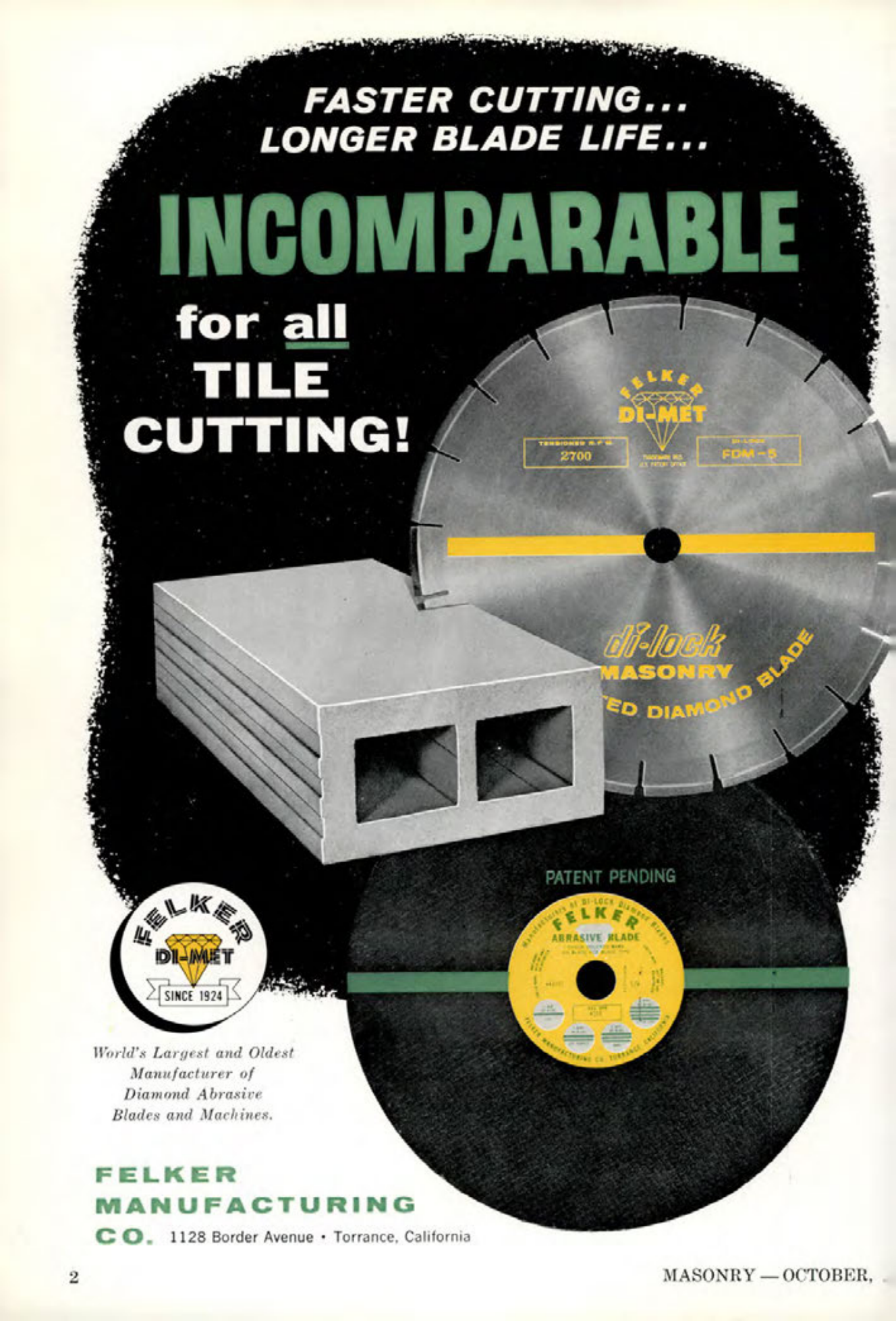 Masonry Magazine October 1961 Page. 2