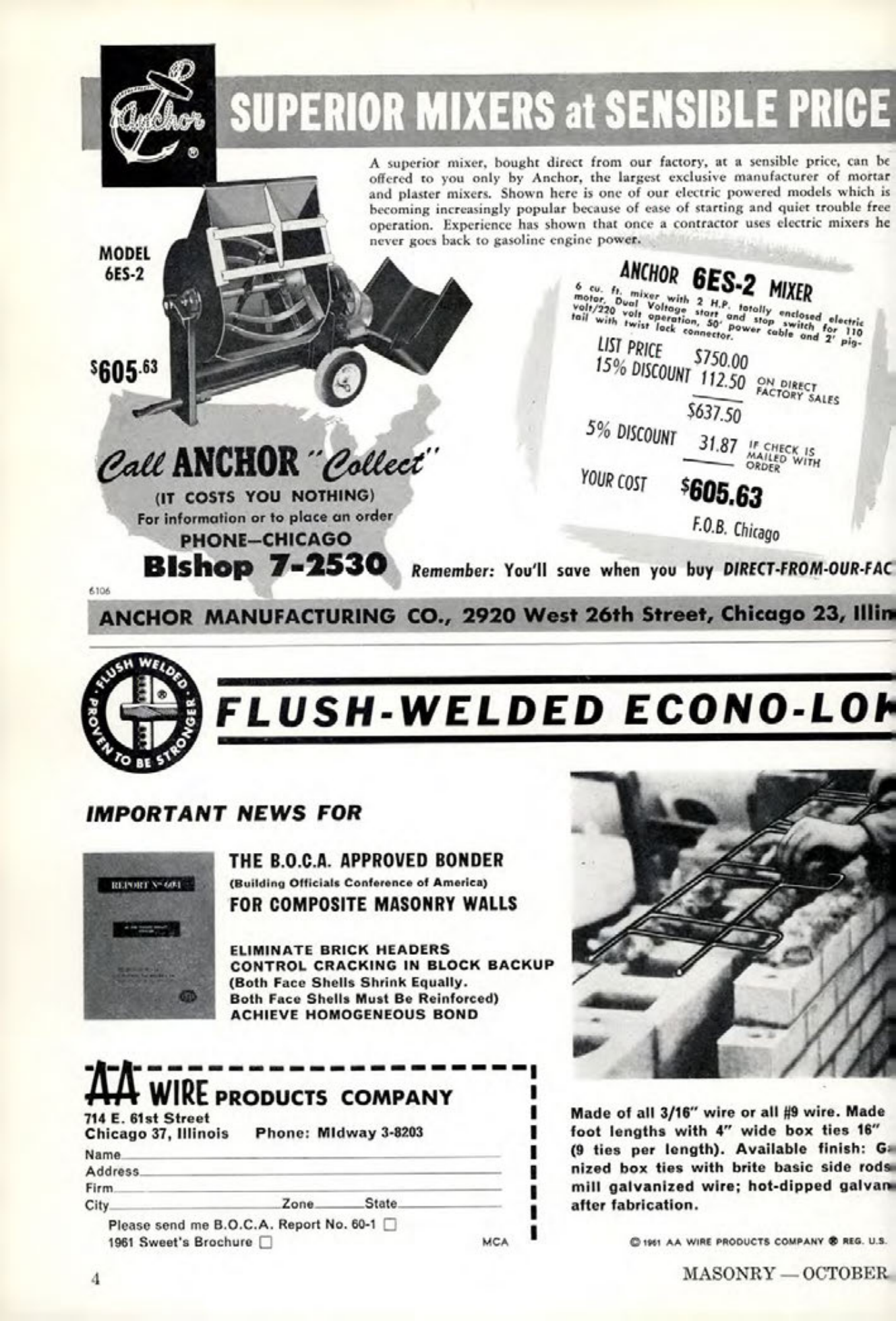 Masonry Magazine October 1961 Page. 4