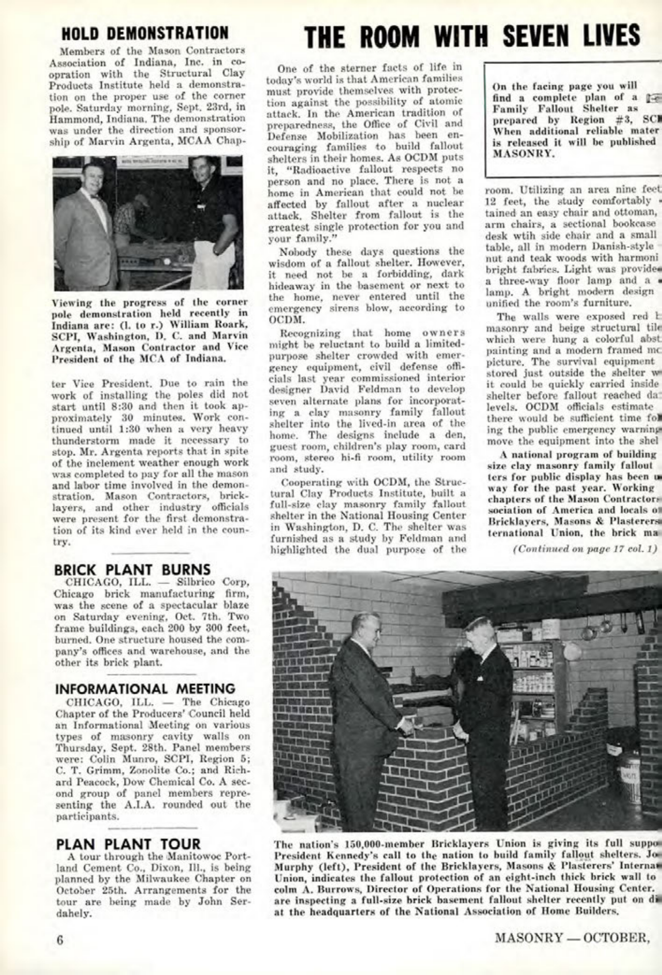 Masonry Magazine October 1961 Page. 6