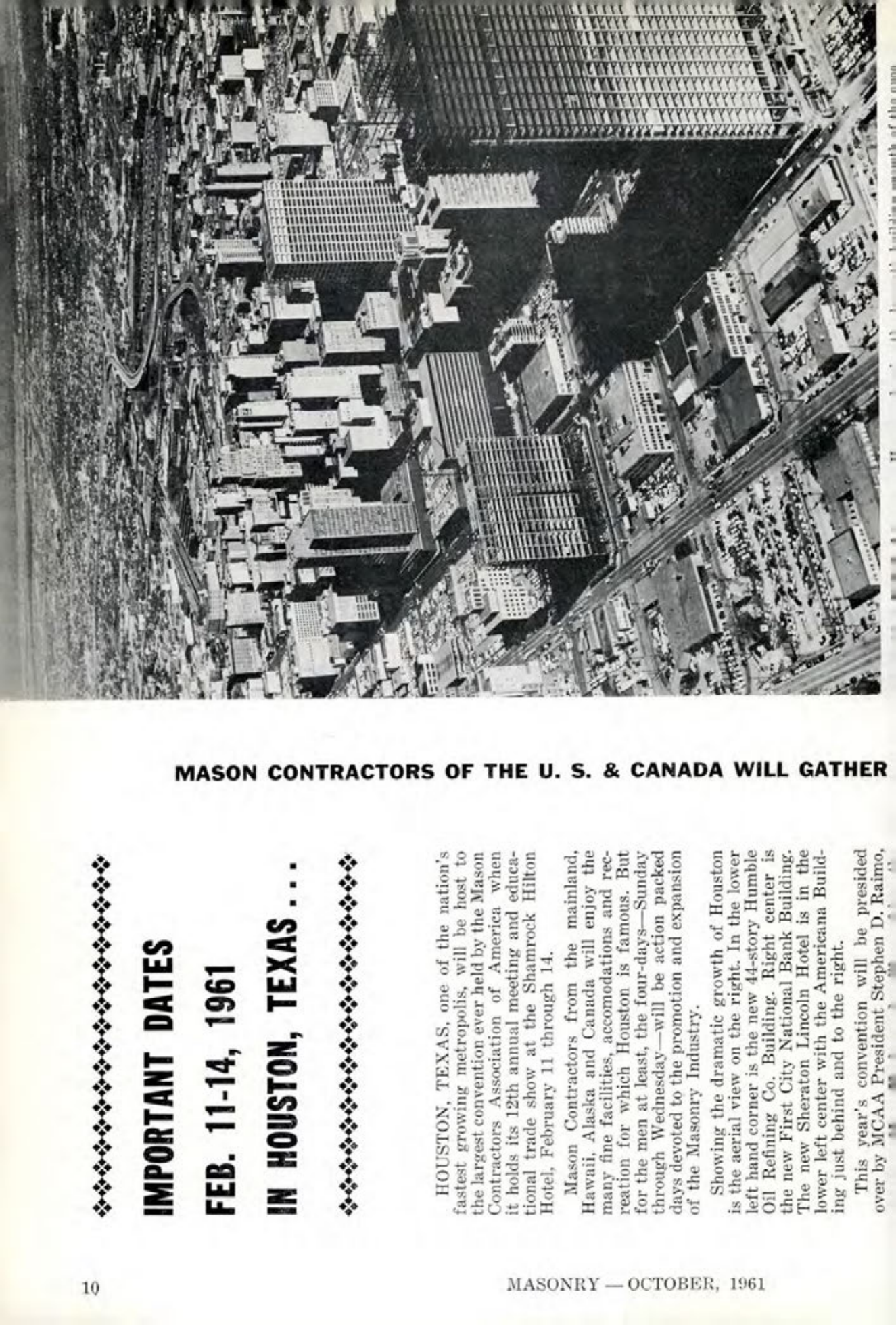Masonry Magazine October 1961 Page. 10