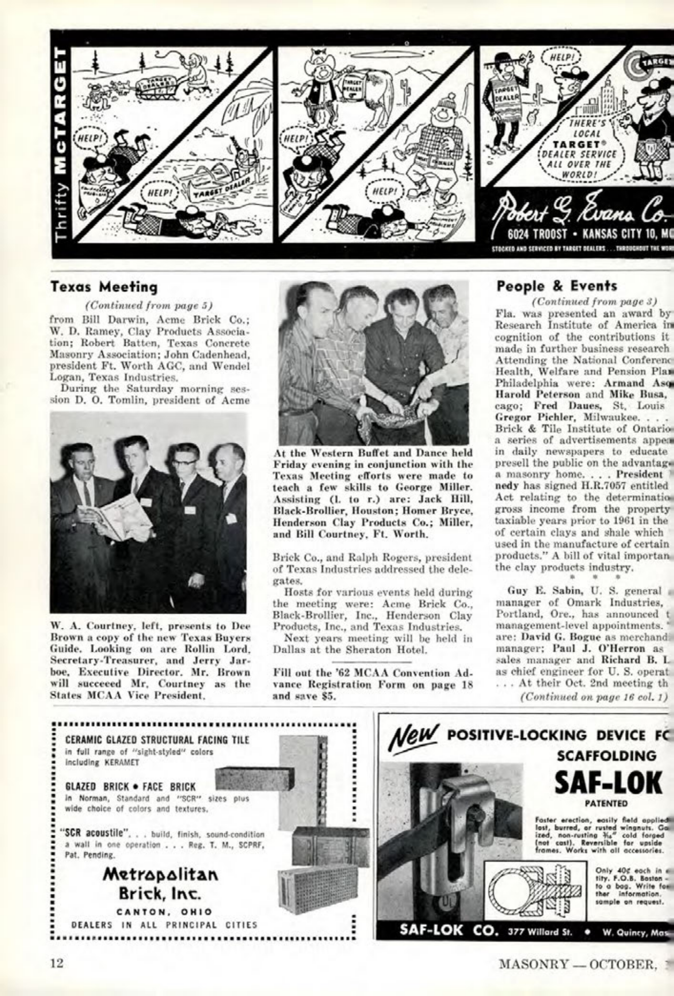 Masonry Magazine October 1961 Page. 12