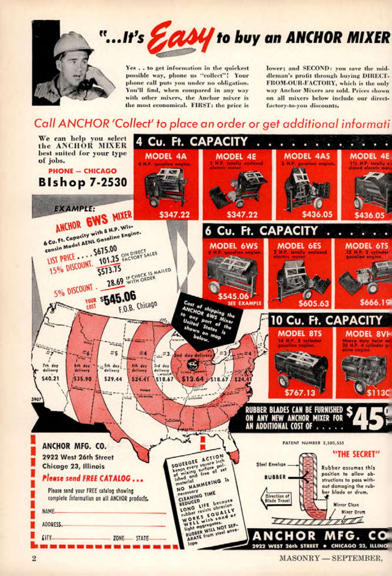 Masonry Magazine September 1961 Page. 2