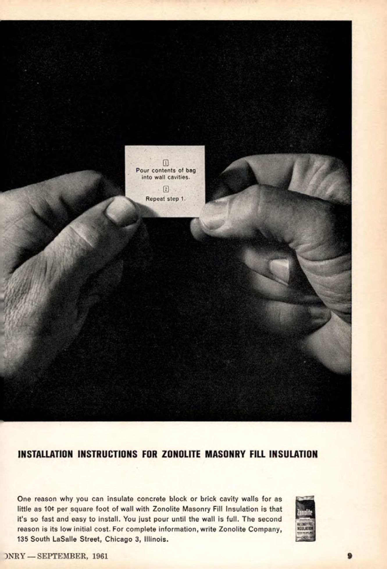 Masonry Magazine September 1961 Page. 9
