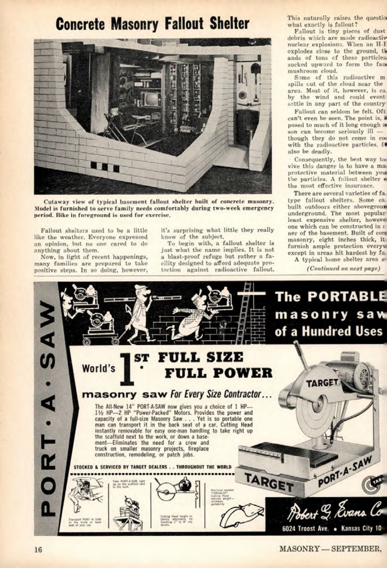 Masonry Magazine September 1961 Page. 16