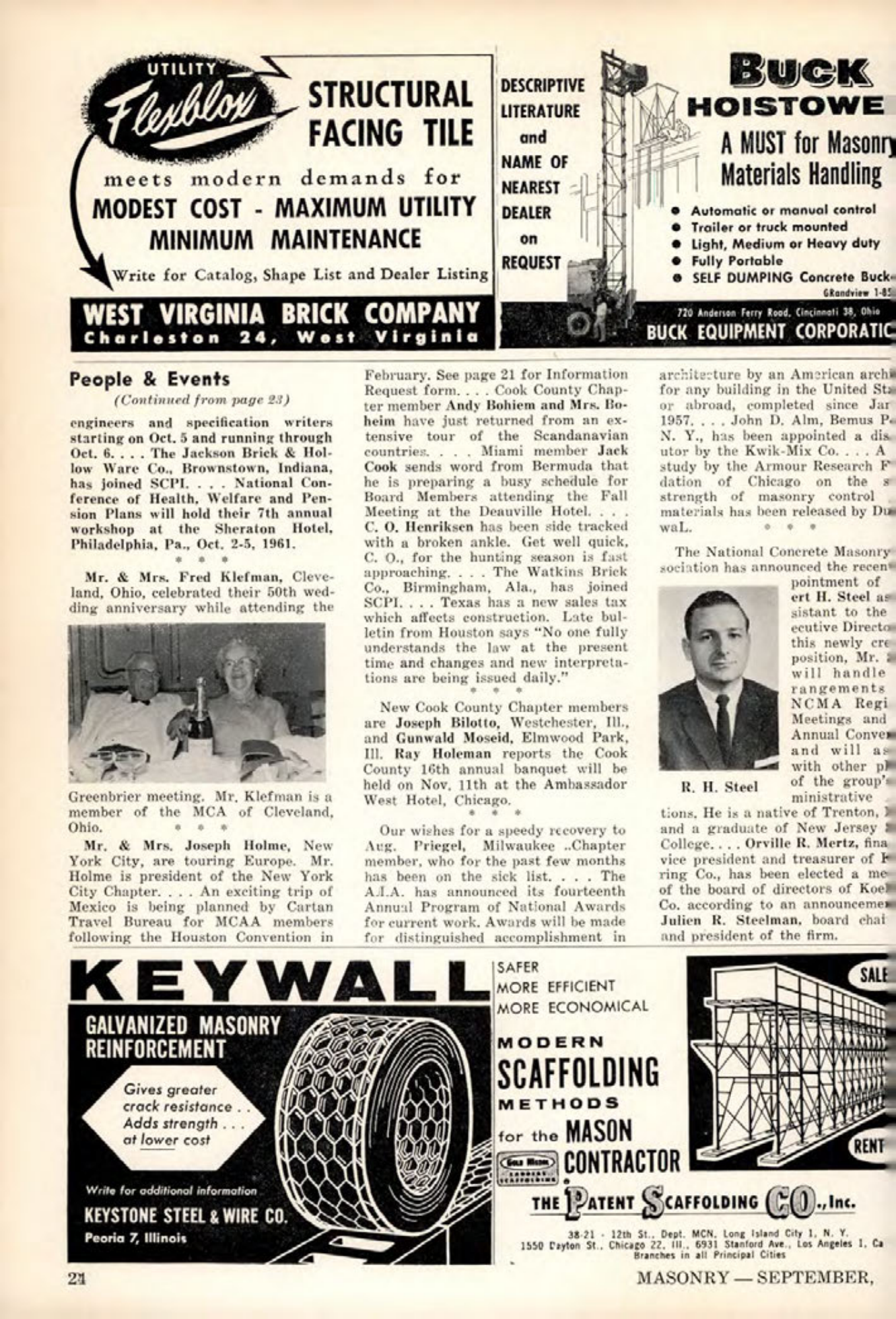 Masonry Magazine September 1961 Page. 24