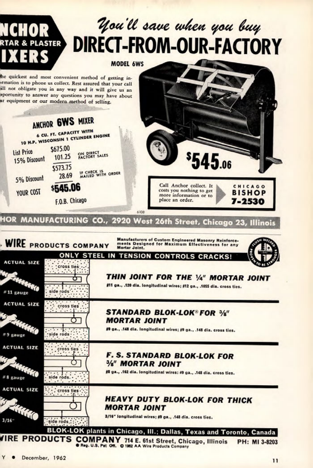 Masonry Magazine December 1962 Page. 11