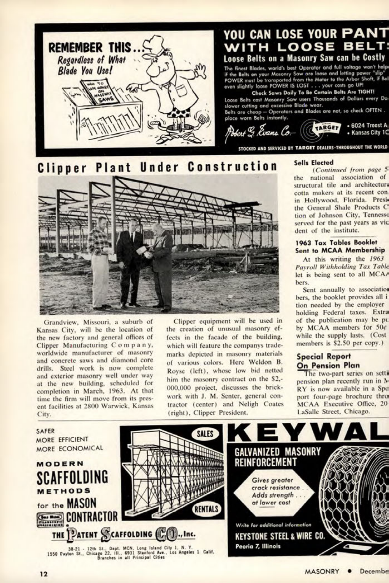 Masonry Magazine December 1962 Page. 12