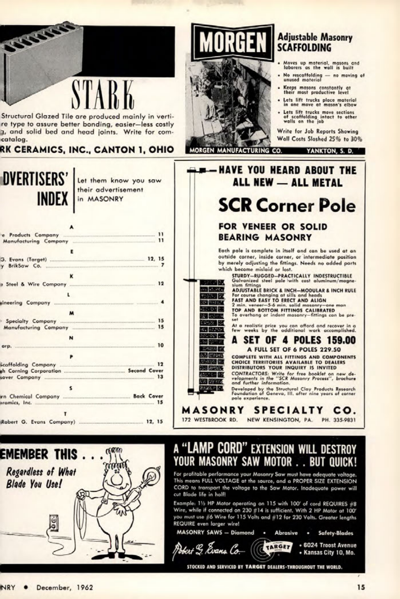 Masonry Magazine December 1962 Page. 15