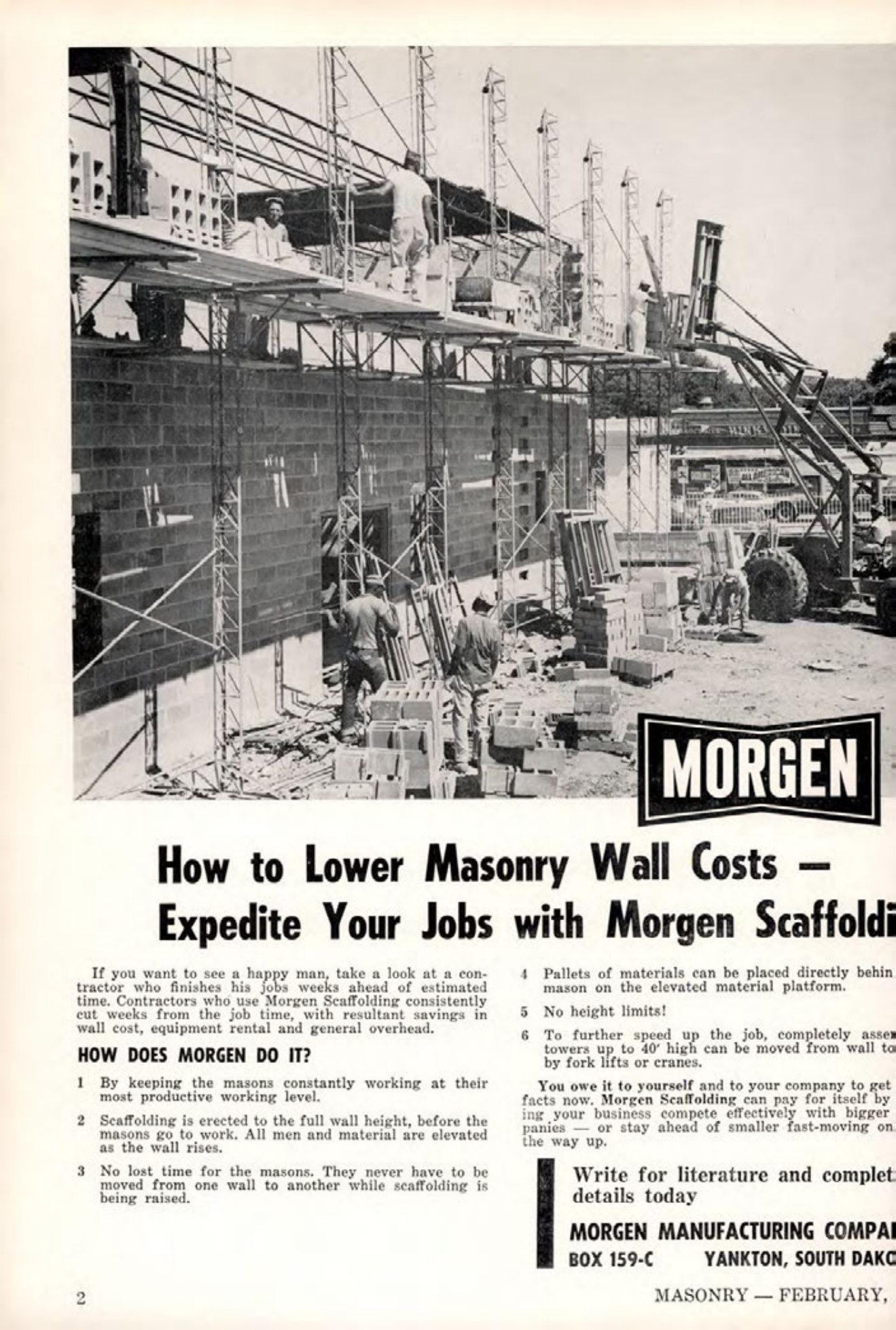 Masonry Magazine February 1962 Page. 2