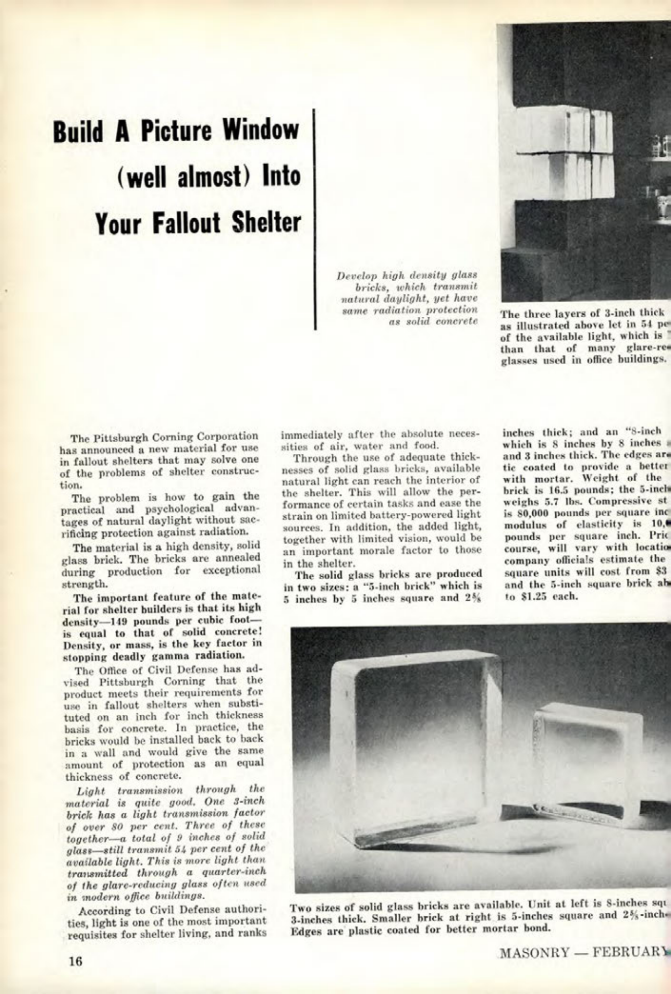 Masonry Magazine February 1962 Page. 16