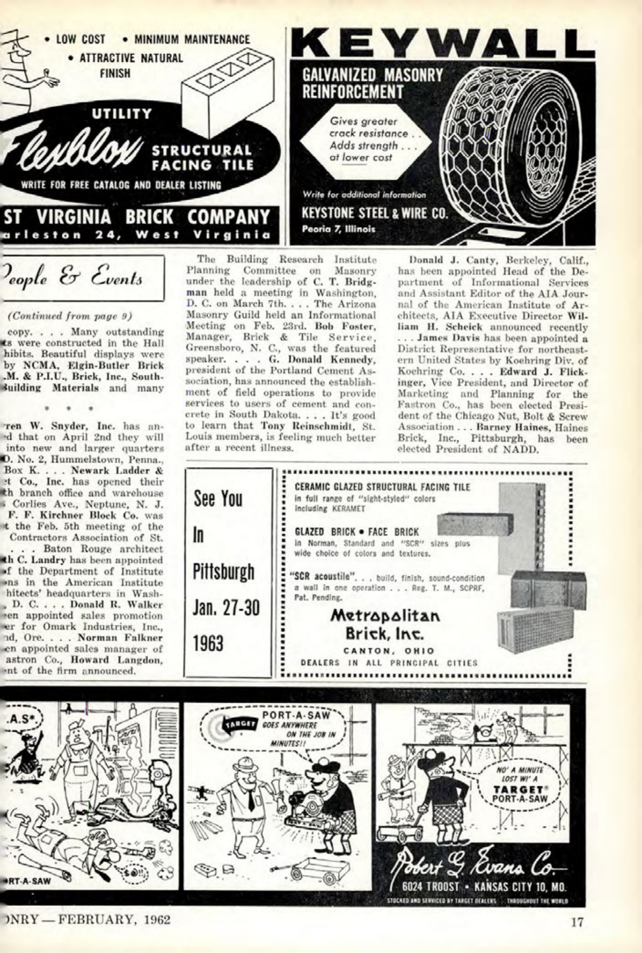 Masonry Magazine February 1962 Page. 17